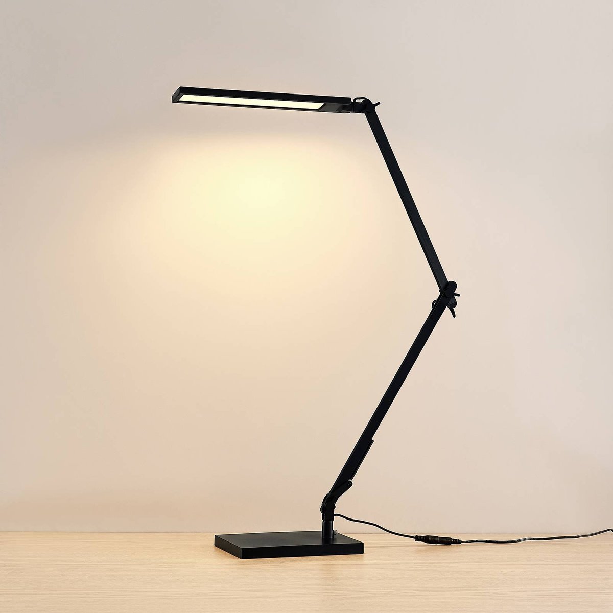 Lampe à poser moderneLED, Antisa noir, LINDBY