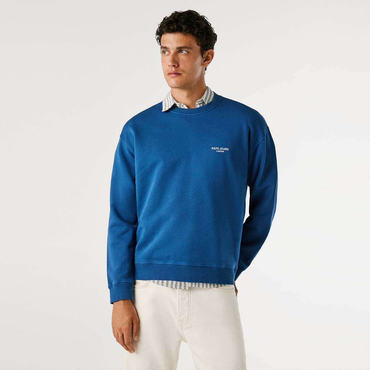 Sweat À Col Rond Coupe Décontractée blue, PEPE JEANS