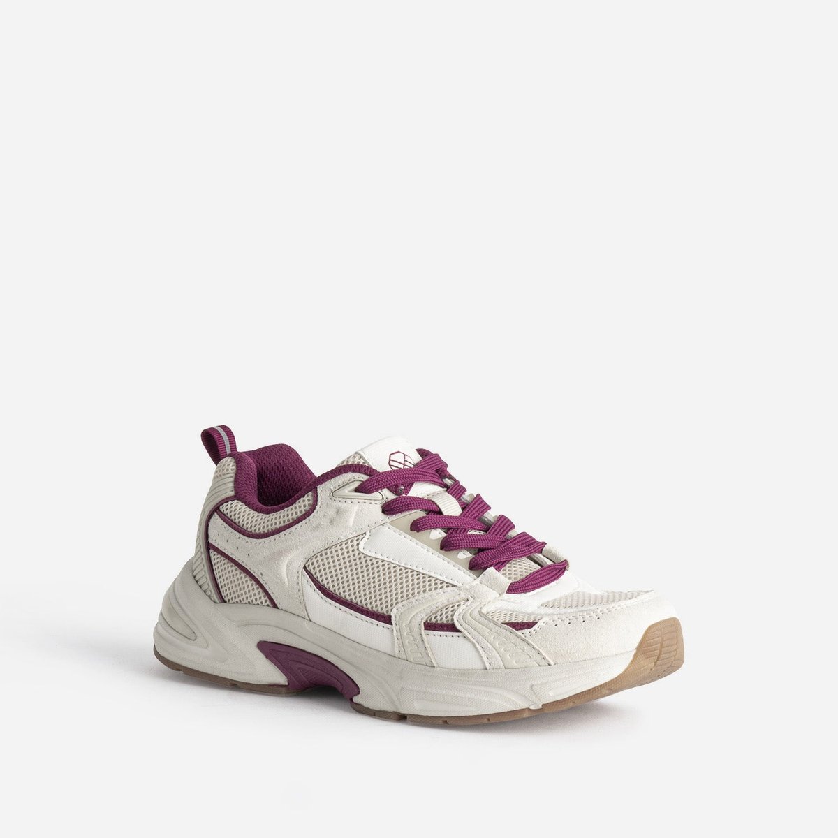 Basket PHOEBE beige/bordeaux, TEXTO