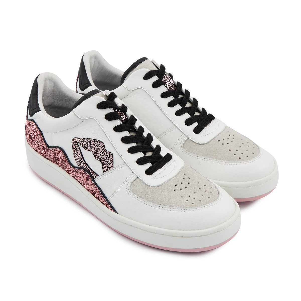 Baskets En Cuir Loulou blanc, BONS BAISERS