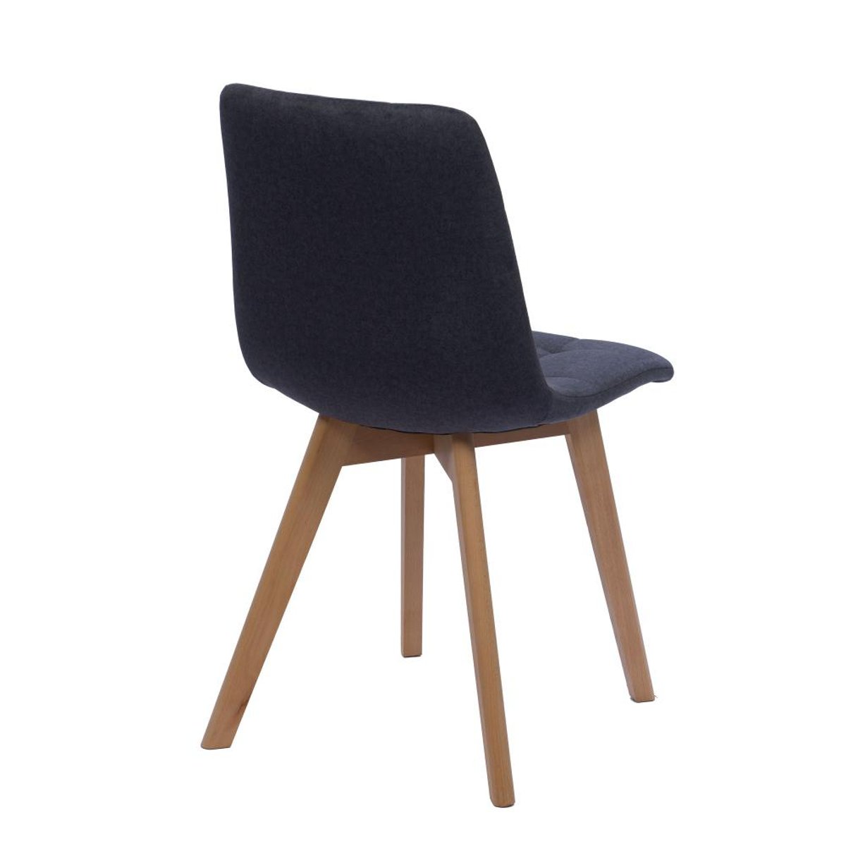 Chaise de salle à manger en tissu   et métal Archibald (lot de 2) gris, AMADEUS
