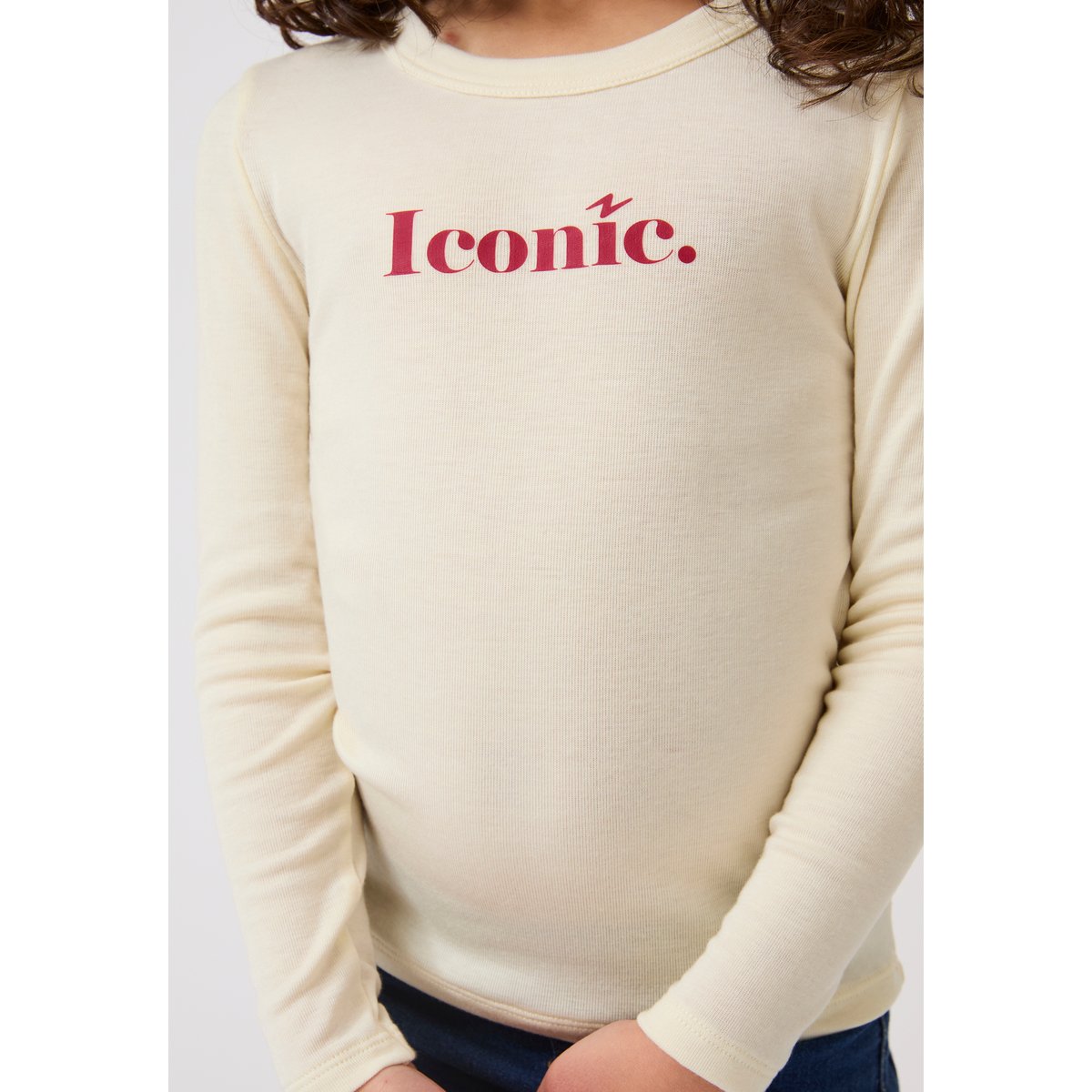 T-shirt Iconic enfant Thermolactyl Sensitive blanc cassé, DAMART