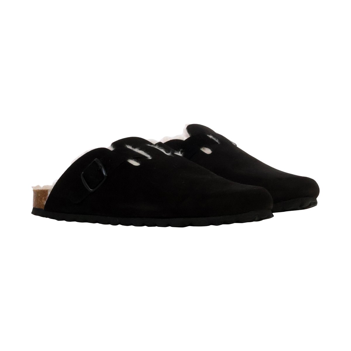 Mules Cuir Gilboa noir, THE DIVINE FACTORY