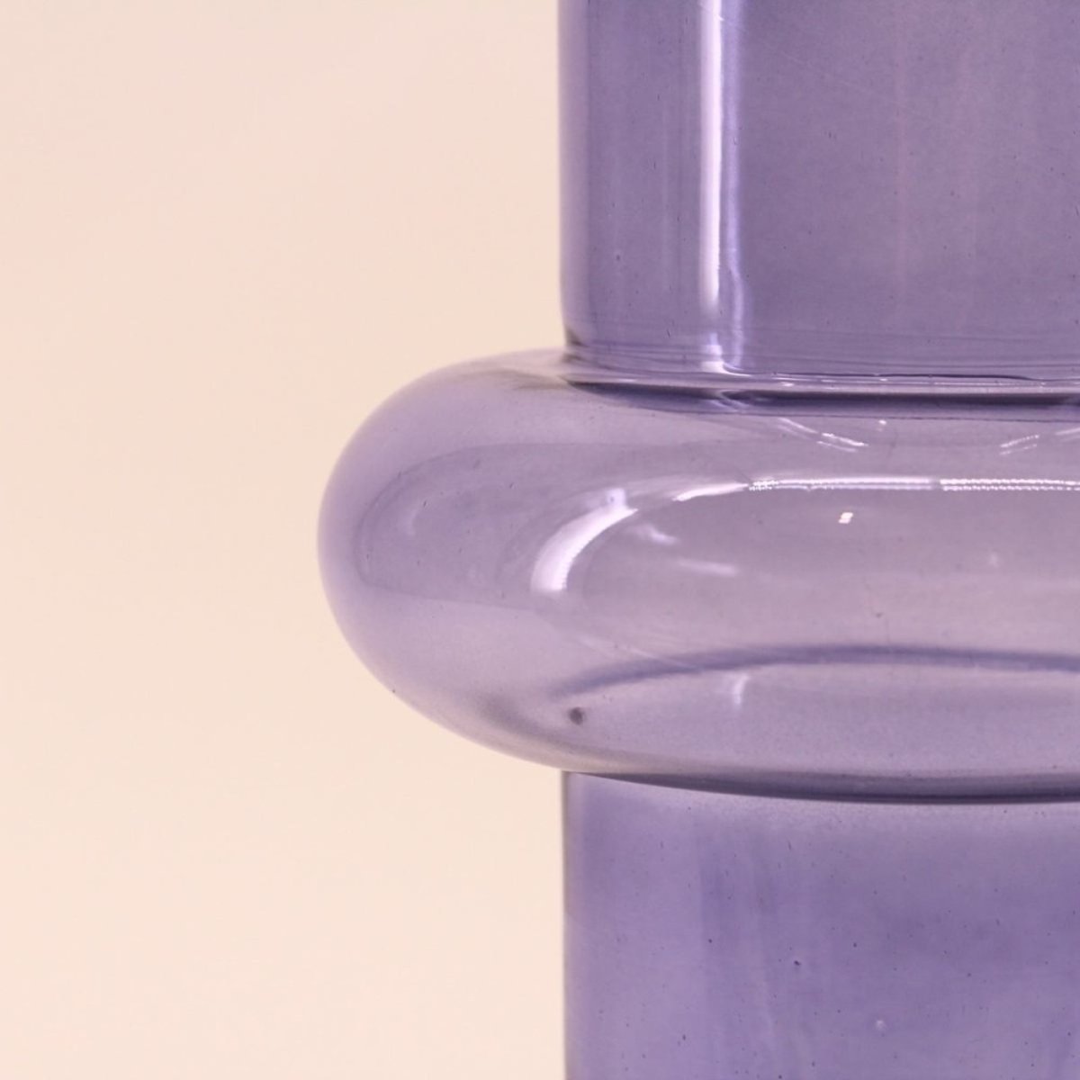 Vase anneau en verre, H31cm bleu, DECOSTAR
