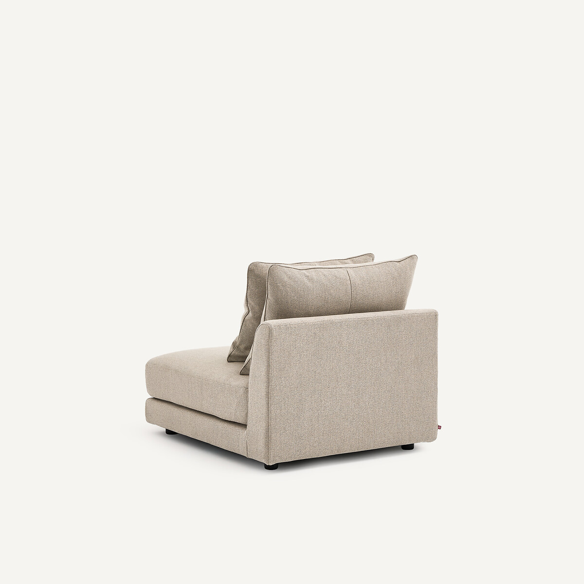Modularer Sessel aus Tweed, TIBERIO natur/hellgrau, AM.PM