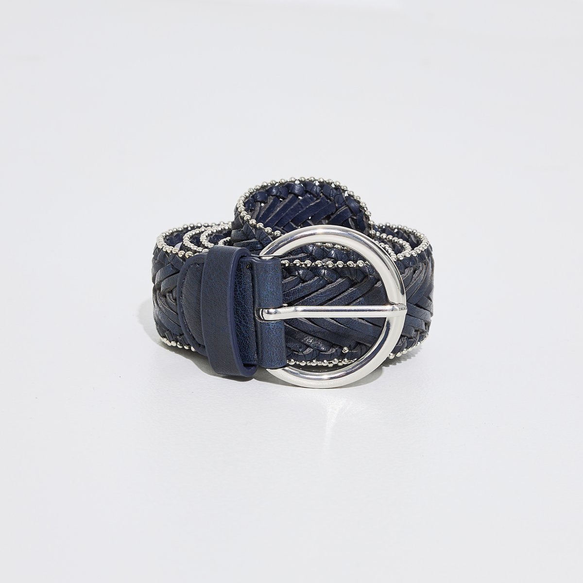 Ceinture tressée bleu marine, GRAIN DE MALICE