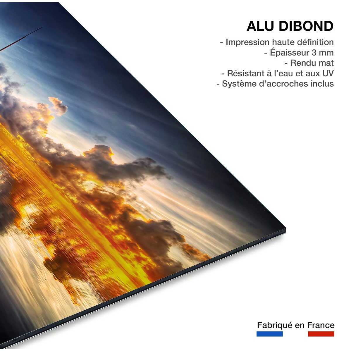Tableau beauté des lacs tableau alu dibond, HEXOA