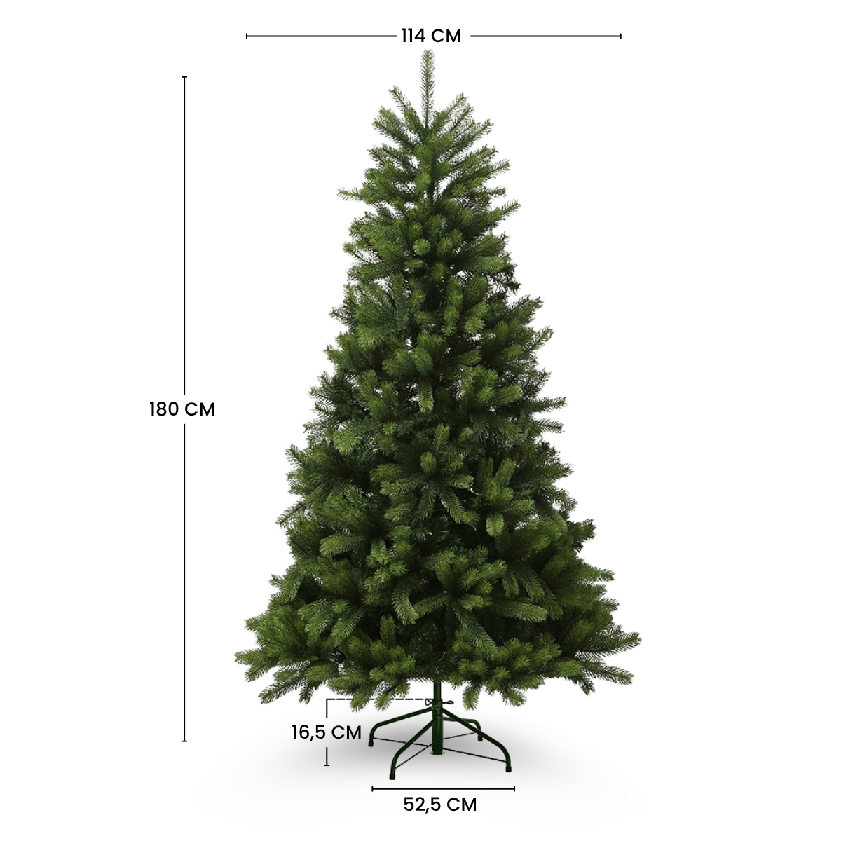 Sapin de noël décoratif artificiel H180 NOËL vert, SIA
