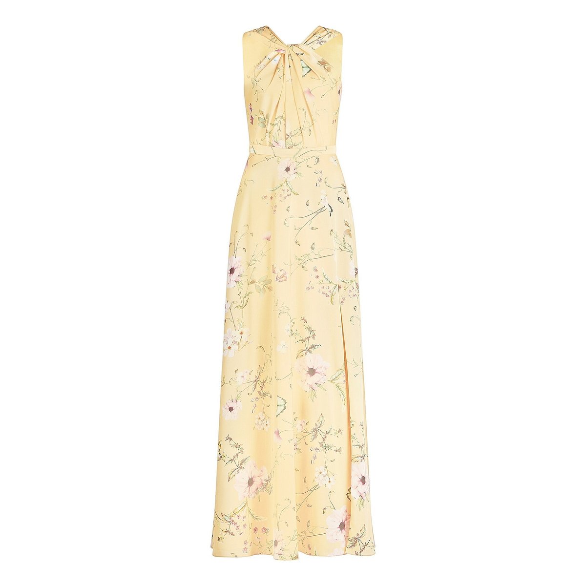 Robe de soirée à imprimé à fleurs yellow/rosé, VERA MONT