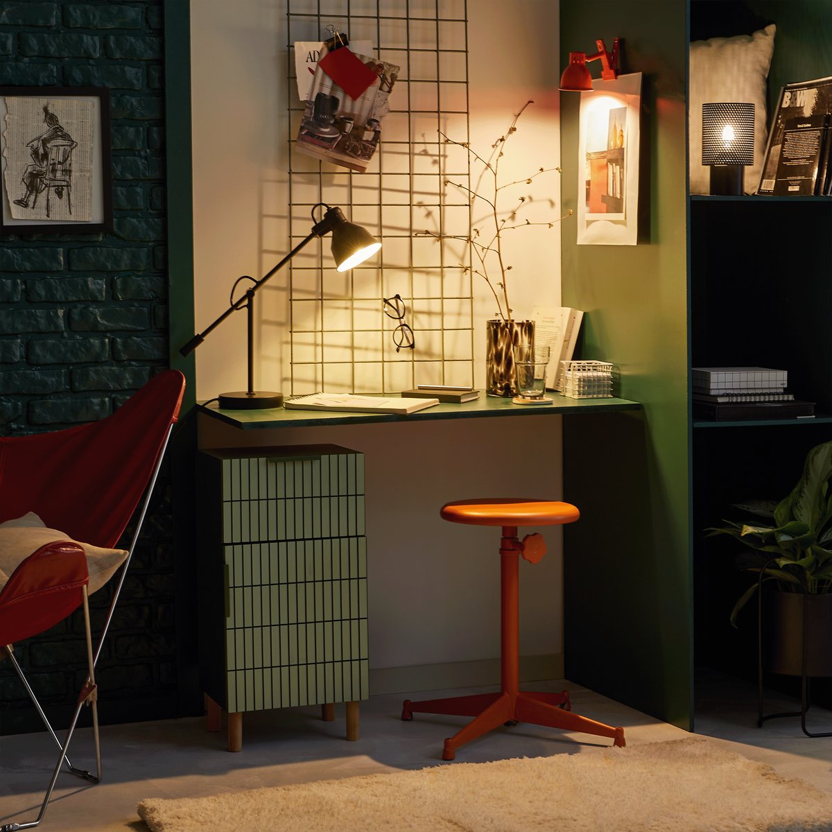 Lampe de bureau en fer, INSPIRE noir, INSPIRE