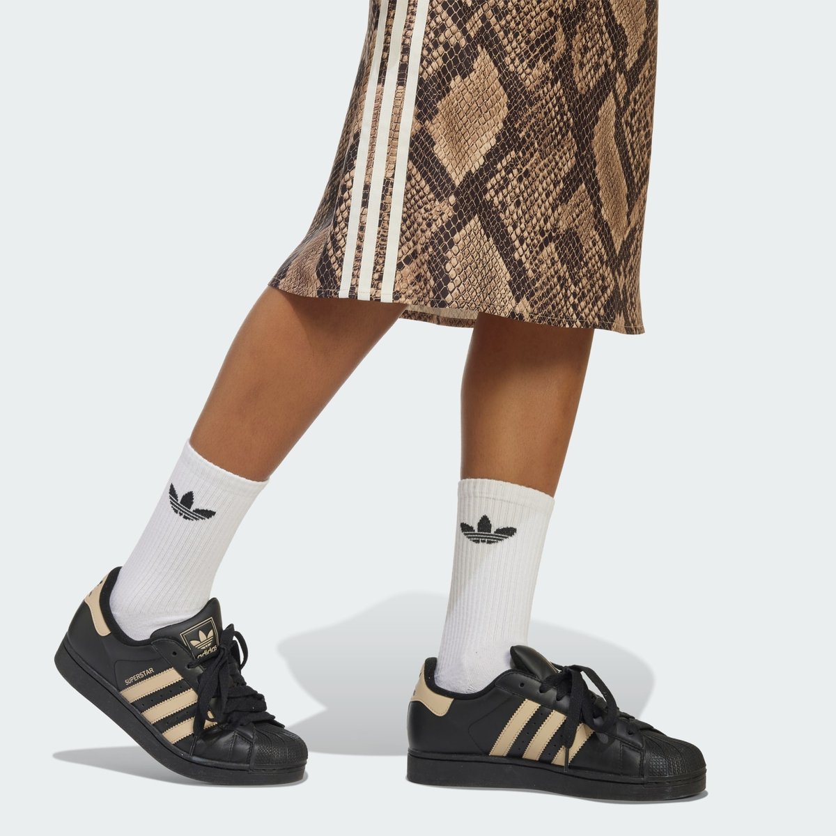 Jupe Satin Imprimé Serpent Jupe Satin Imprimé Serpent linen / magic beige, adidas Originals