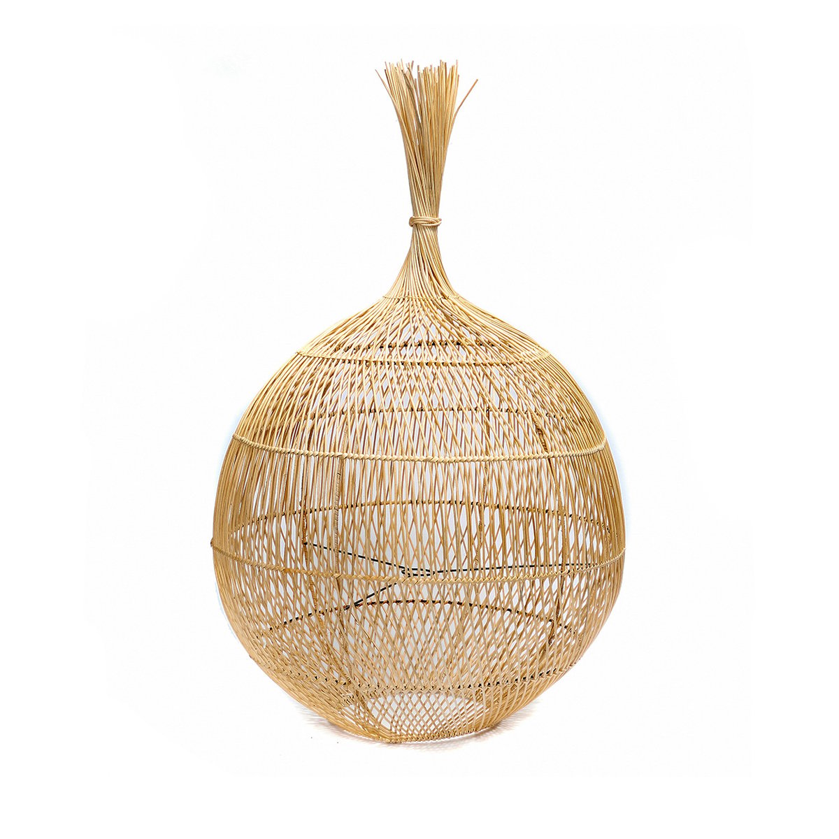 Lampadaire en rotin WONTON beige, BAZAR BIZAR