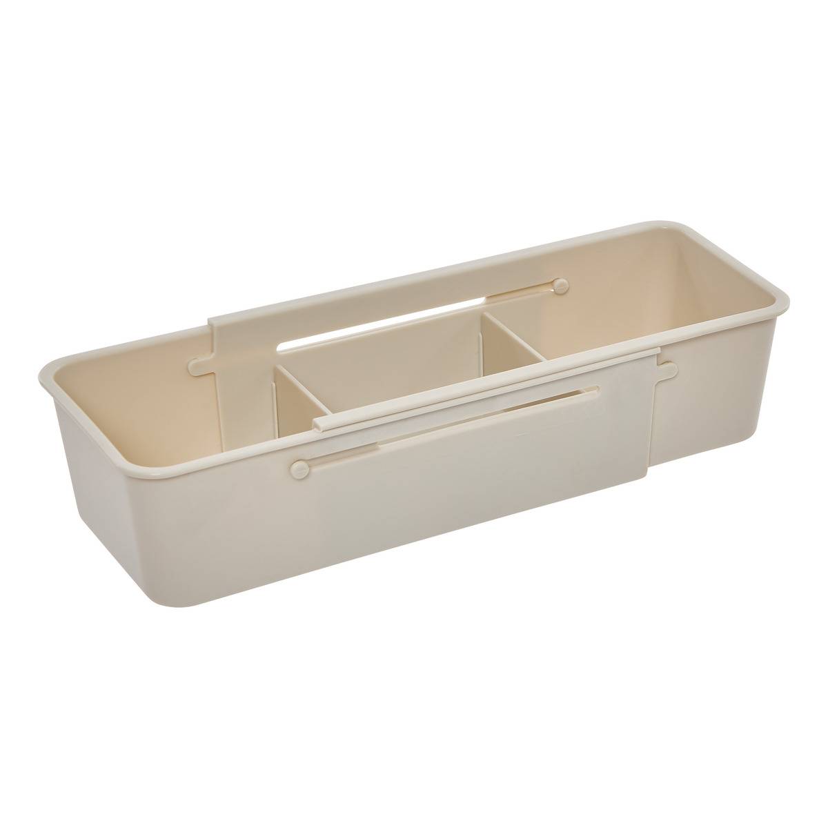 Organiseur de tiroir extensible rectangulaire STORA beige, 5FIVE SIMPLY SMART