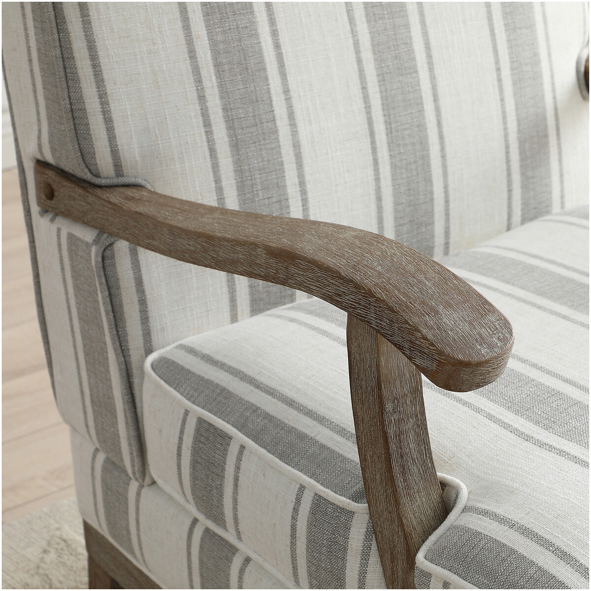 Oakley Linen Stripe Armchair multi-coloured, SO'HOME