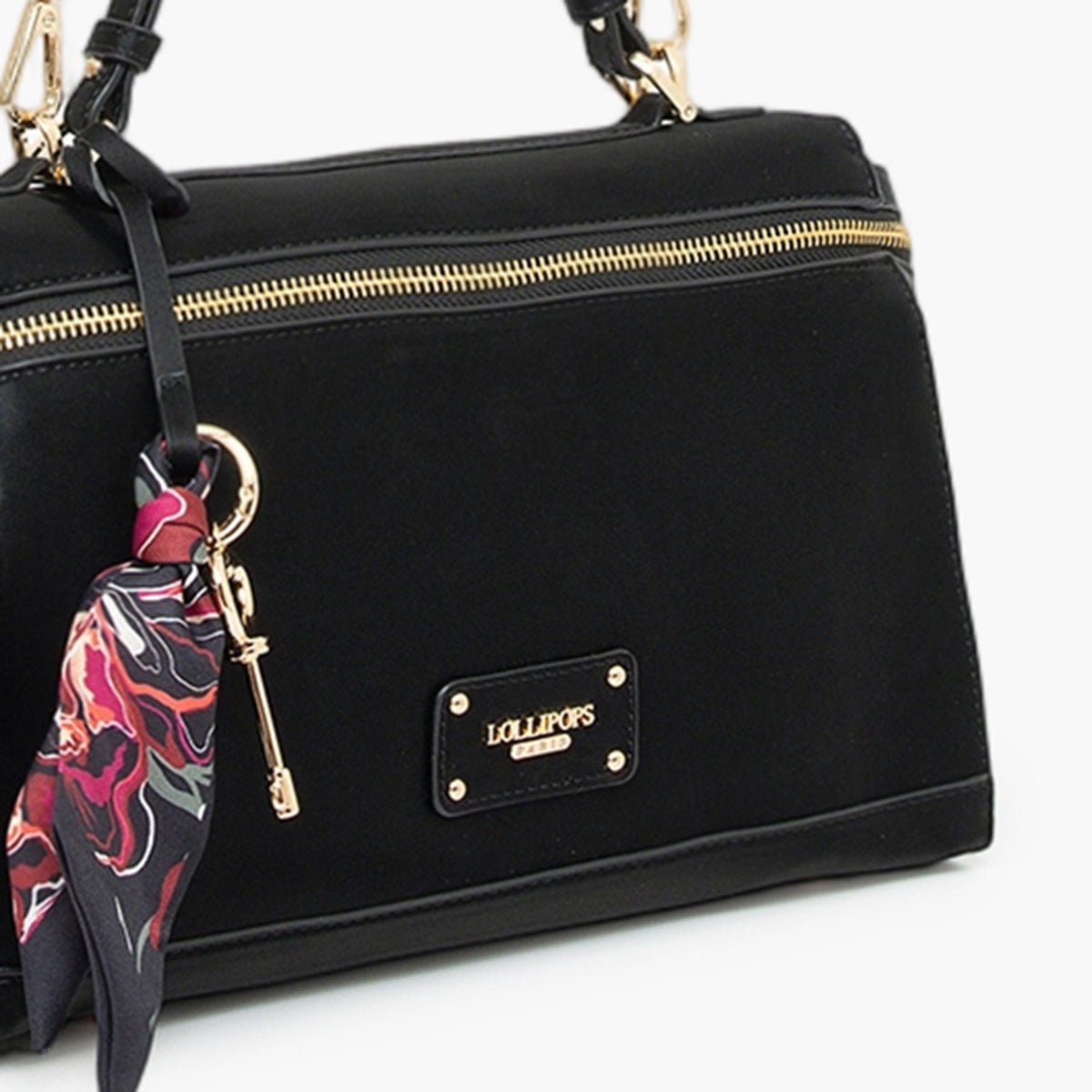 Petit sac shopper Teya noir,doré, LOLLIPOPS