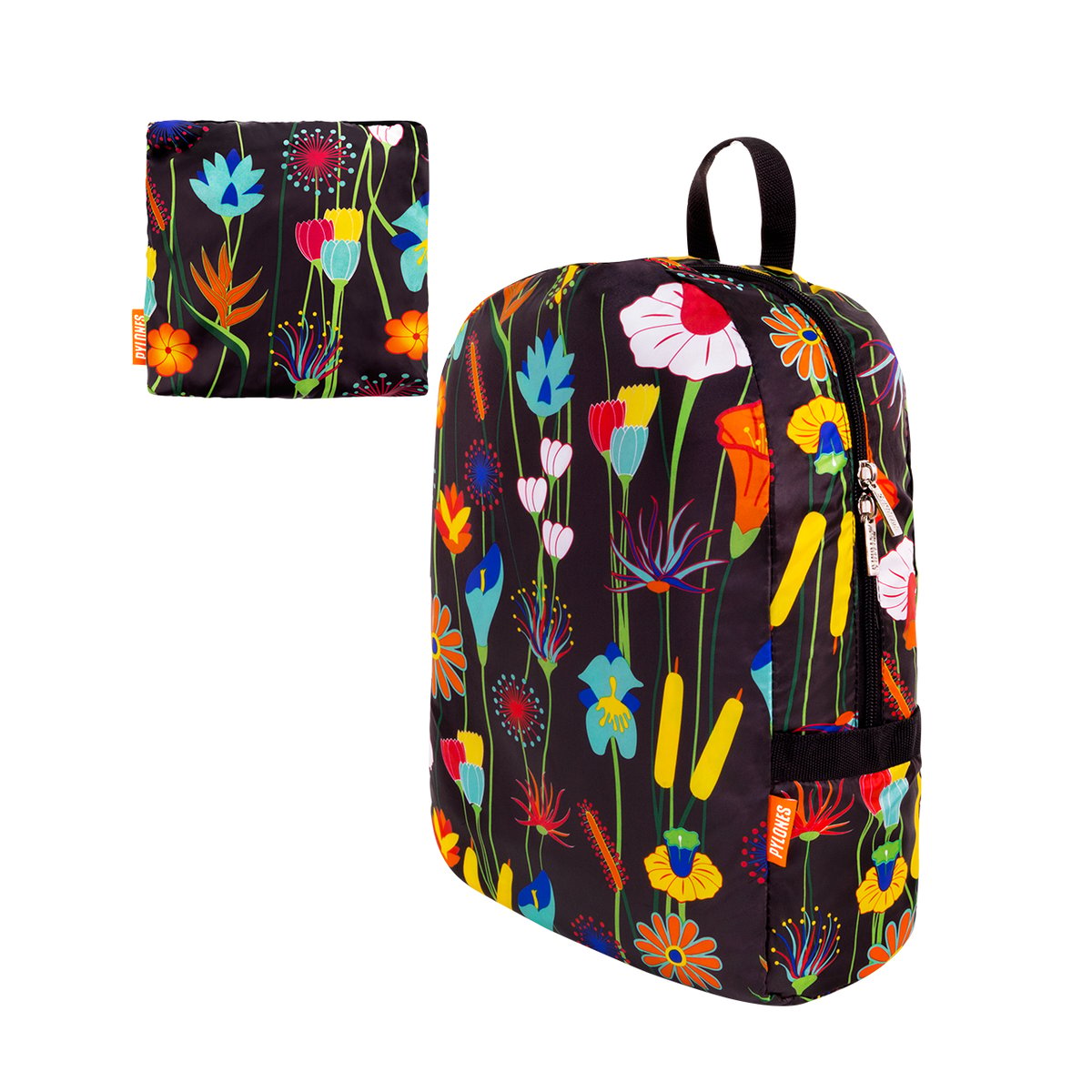 Sac à dos pliable Pocket Bag jardin fleuri, PYLONES