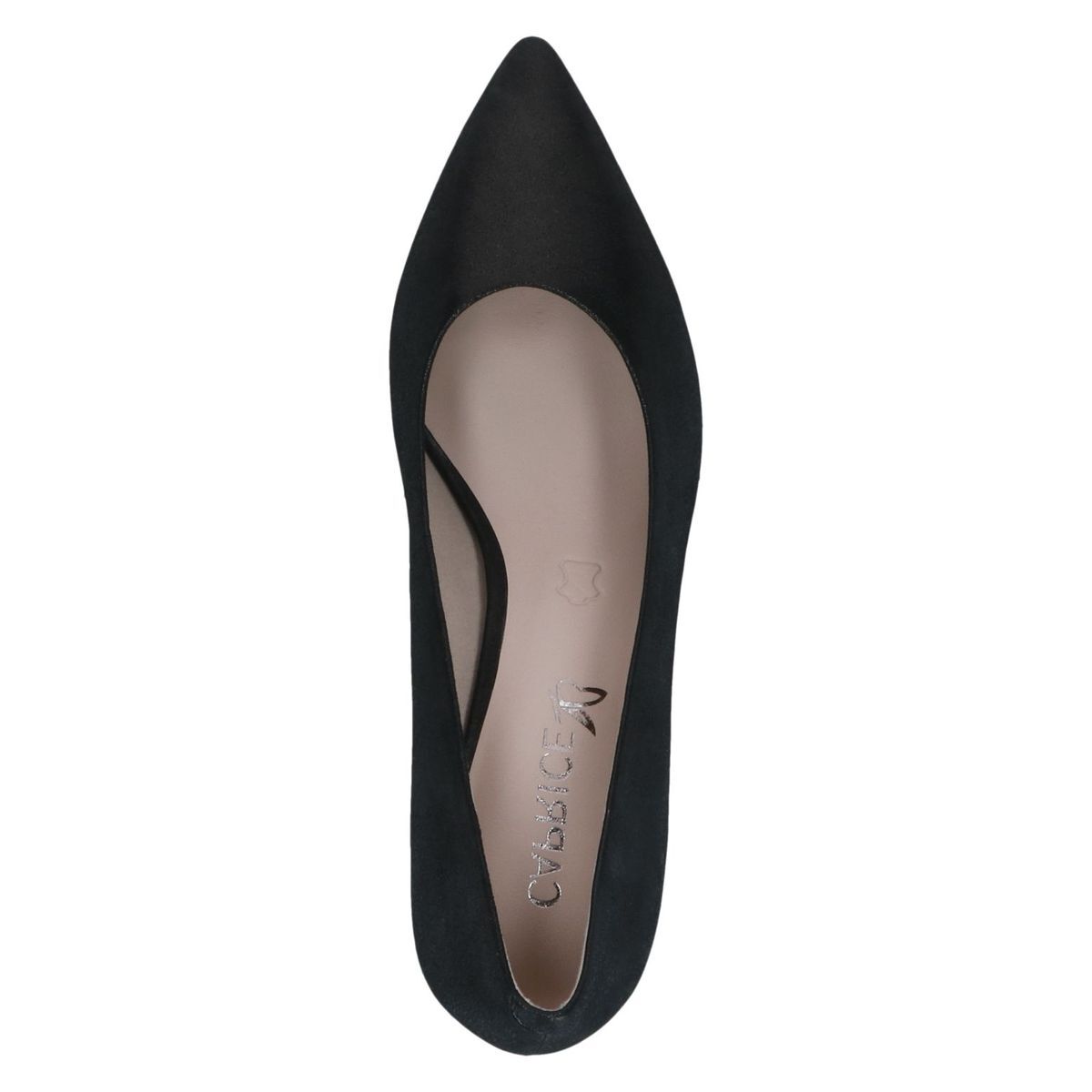 Escarpin en cuir noir brillant, CAPRICE