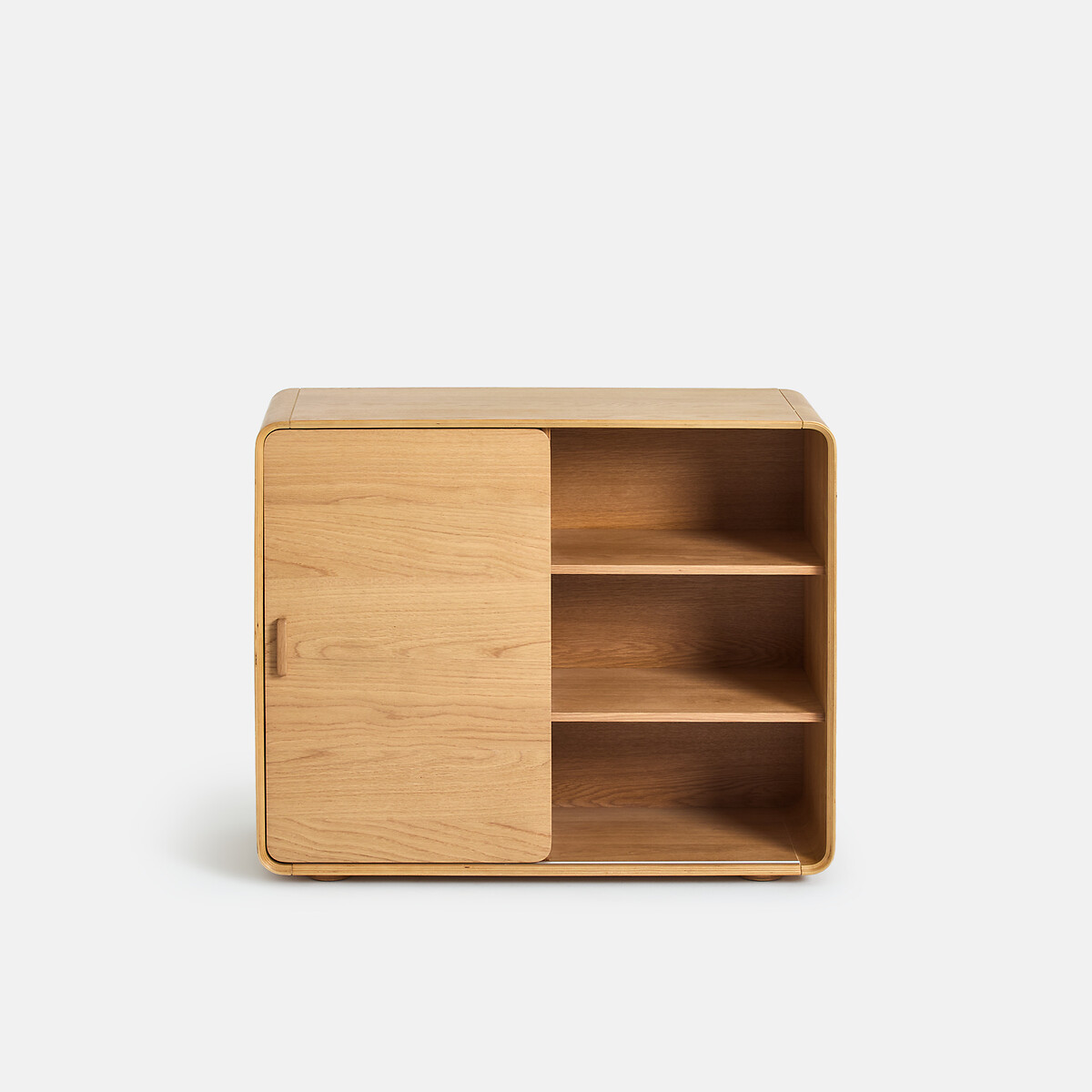 Buffet en plaqué chêne, 2 portes, REDAG coloris chêne, LA REDOUTE INTERIEURS