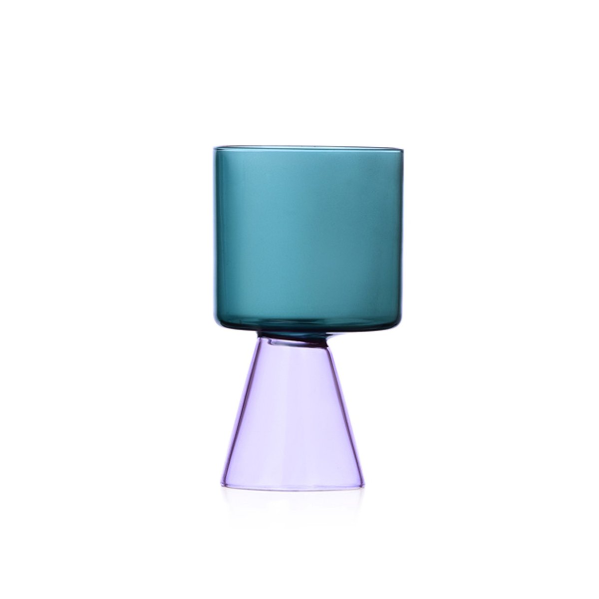 Verre Travasi Lilas et Bleu lilas et bleu petrol, ICHENDORF