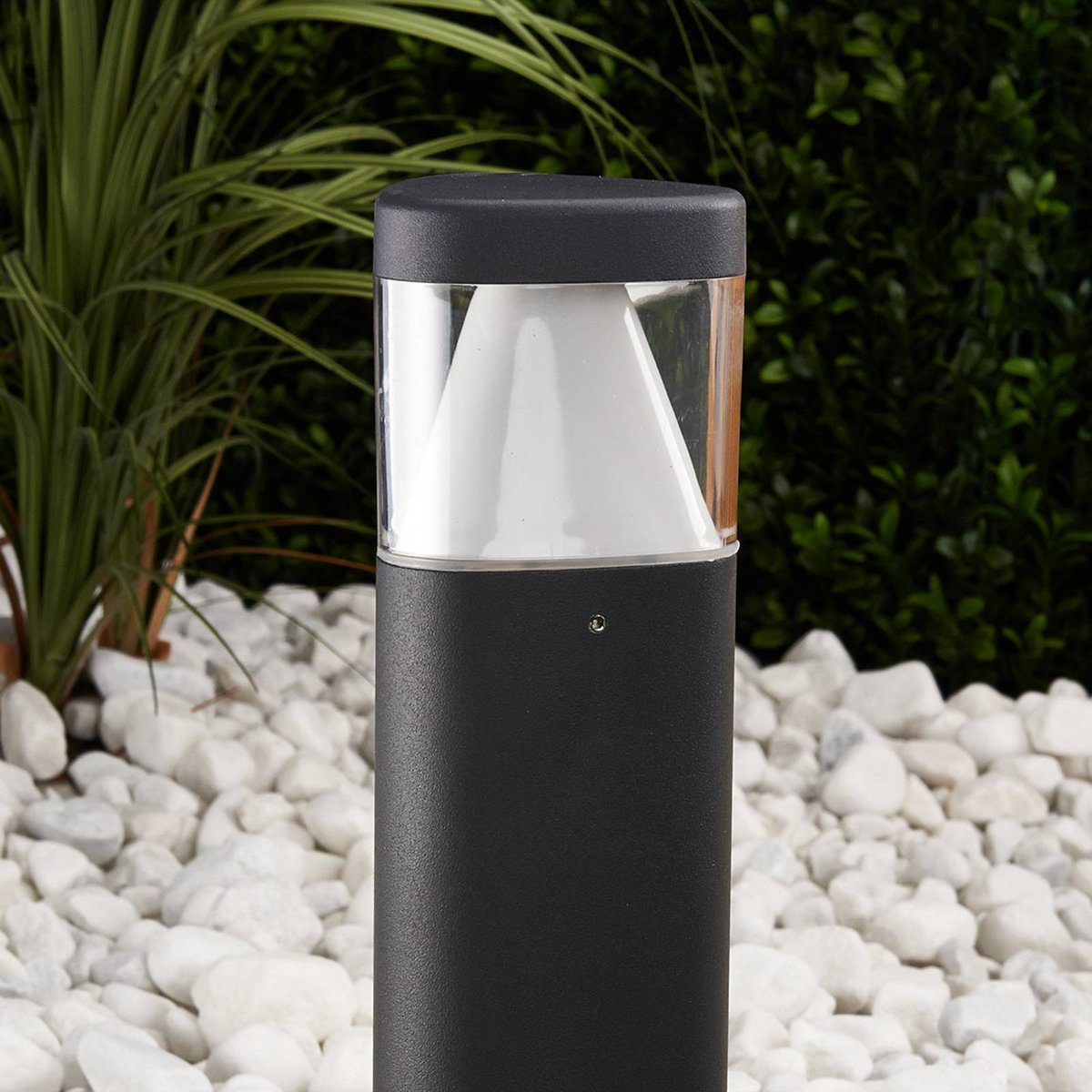 Luminaire extérieur en aluminium moderneLED anthracite, transparent, LUCANDE