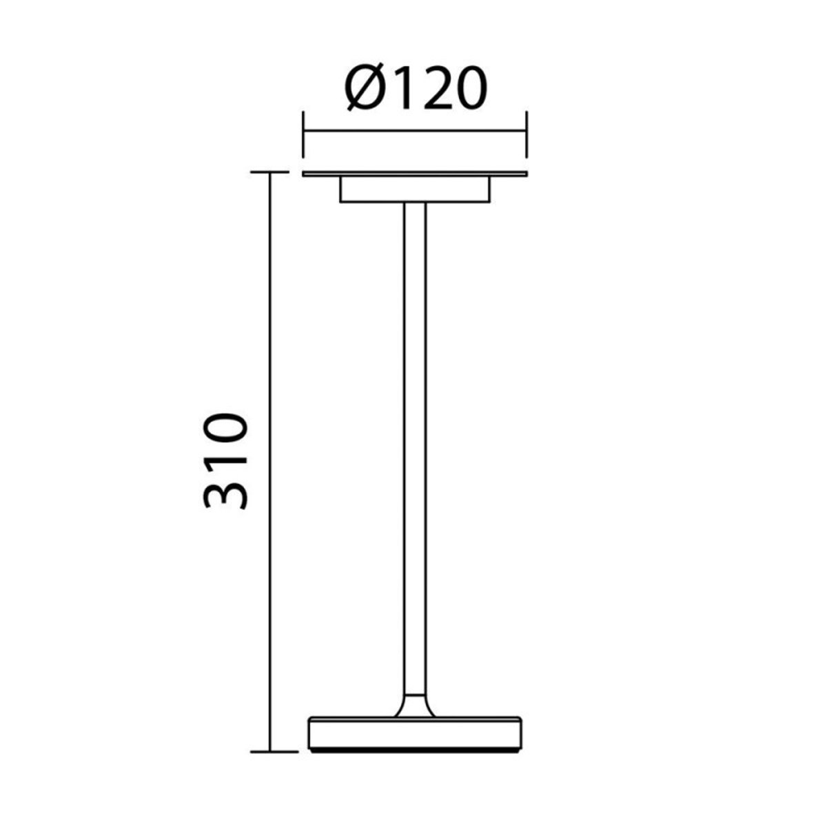 Lampe de table sans fil Sense laiton mat laiton, MILLUMINE