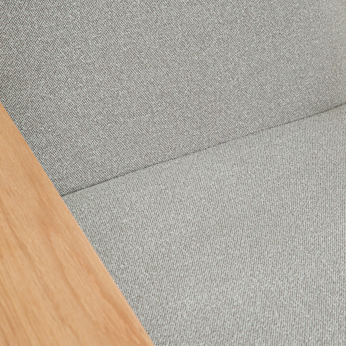 Fauteuil accoudoirs chêne massif, et tissu, Lulet vert clair, LA REDOUTE INTERIEURS