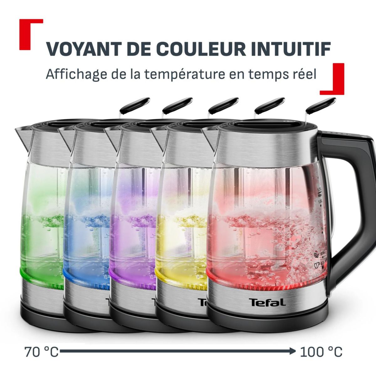 Bouilloire BJ760DE0 couleur unique, TEFAL