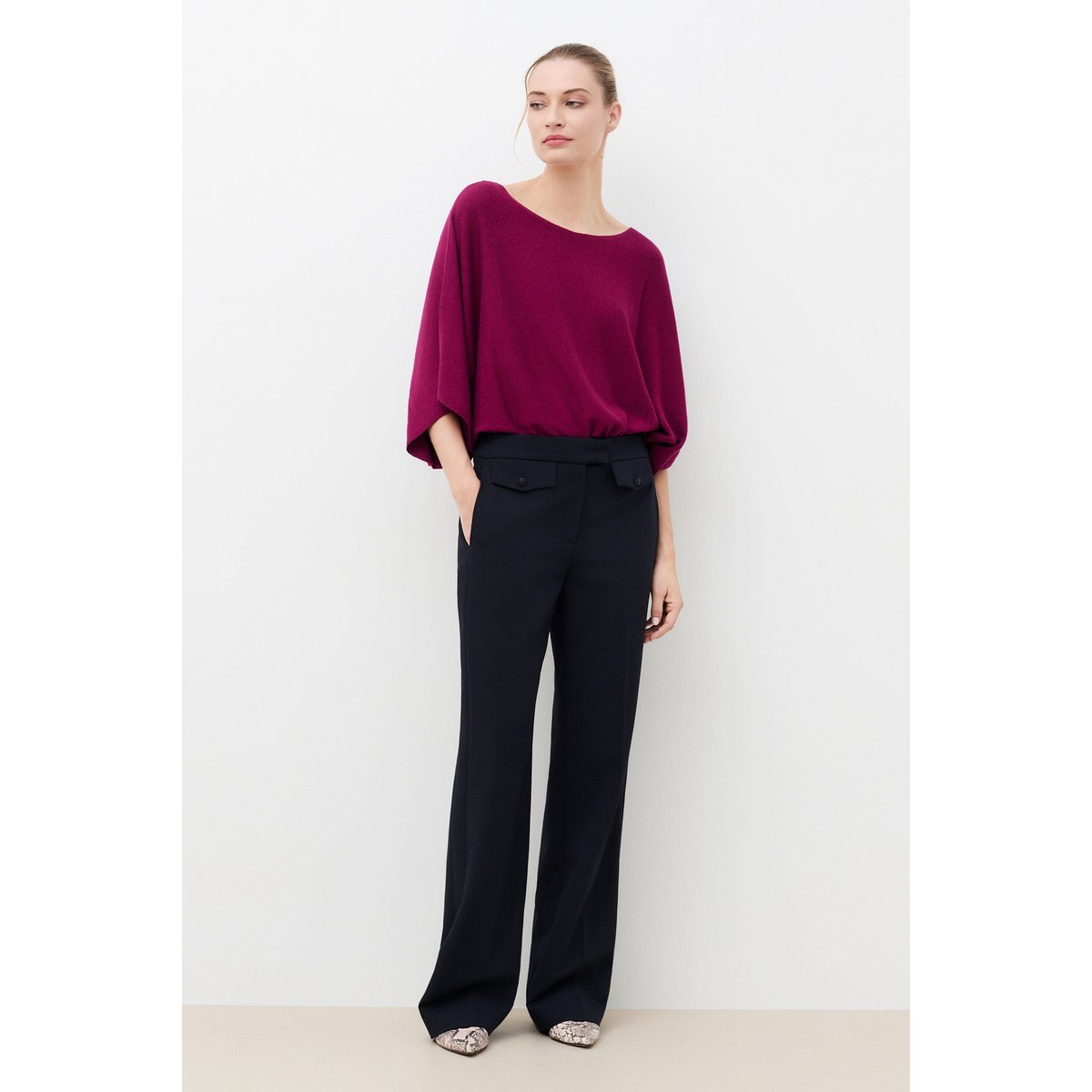 Pantalon droit workwear PARISTIDE bleu marine, CAROLL