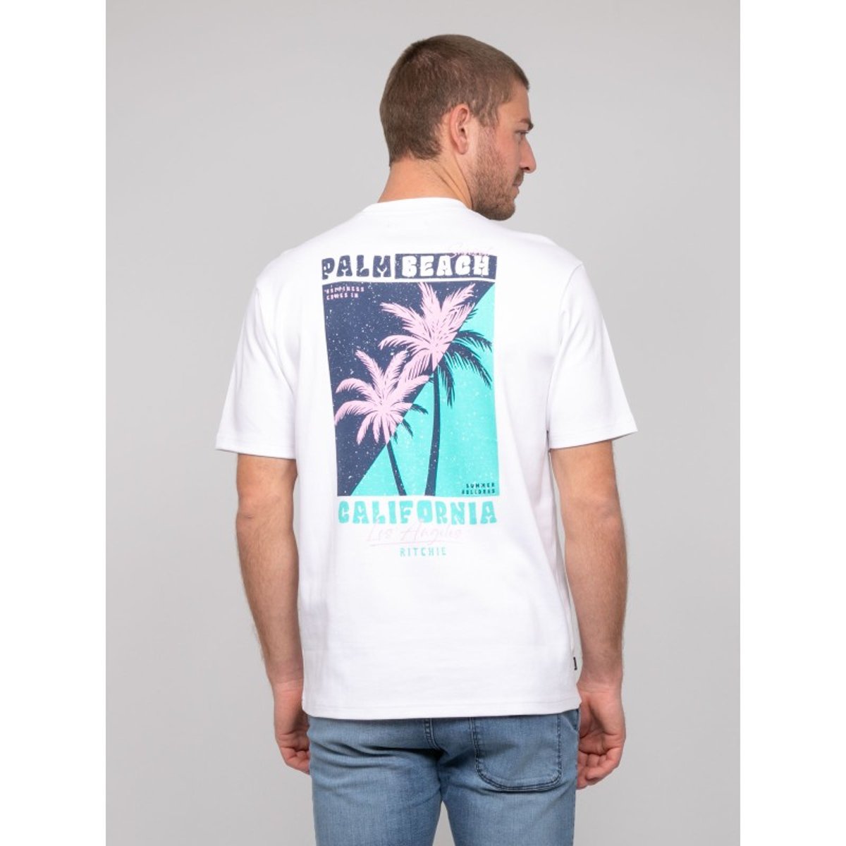 T-shirt Oversize Coton Nahatol blanc, RITCHIE