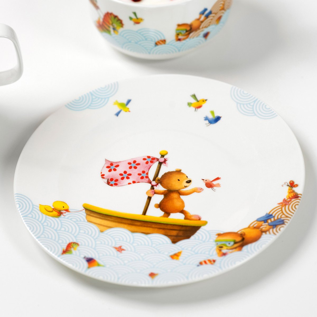 Assiette Pour Enfant KIDDY BEARS bleu, VILLEROY & BOCH