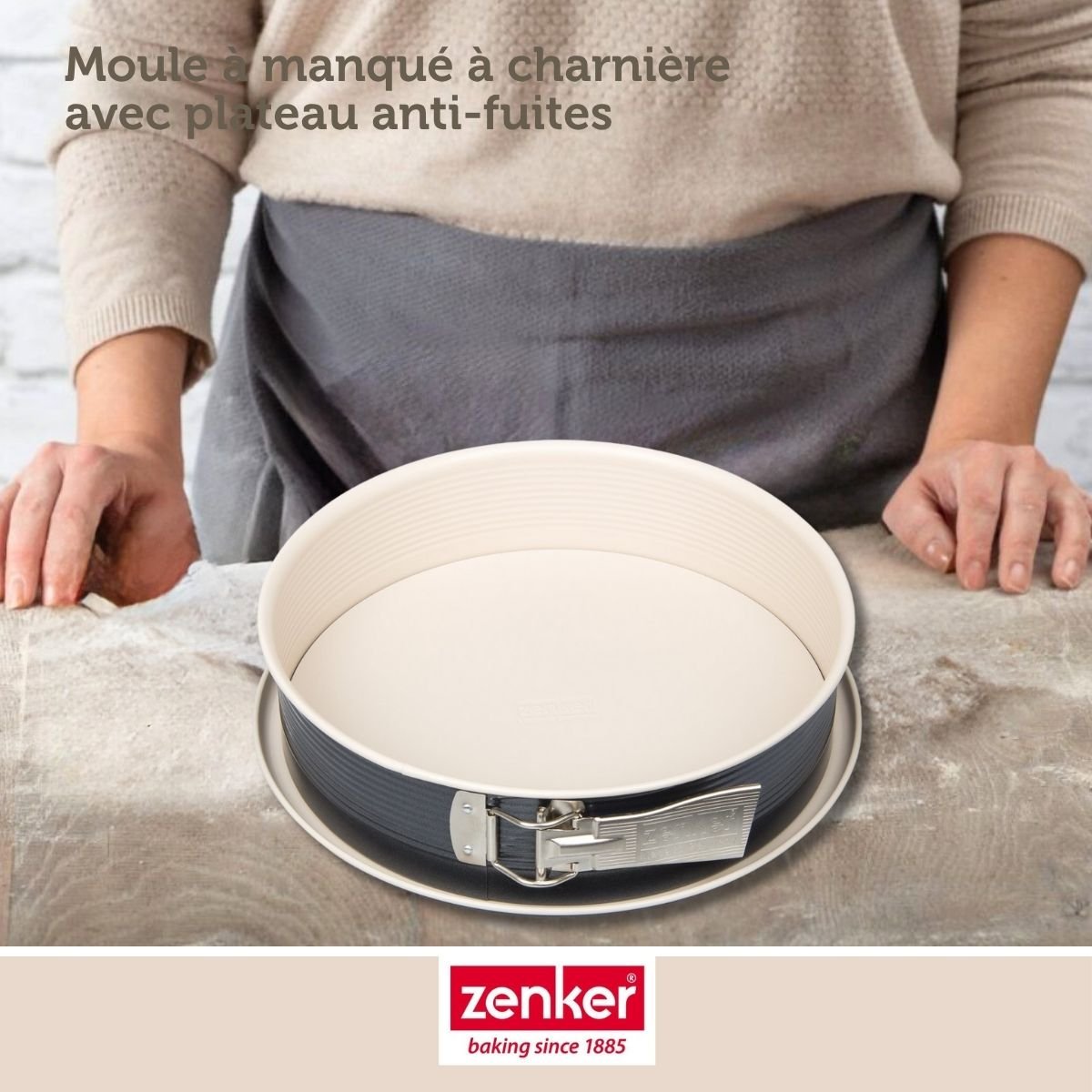 Set de 5 ustensiles de pâtisserie moule à gâteaux bol spatule noir|blanc, ZENKER