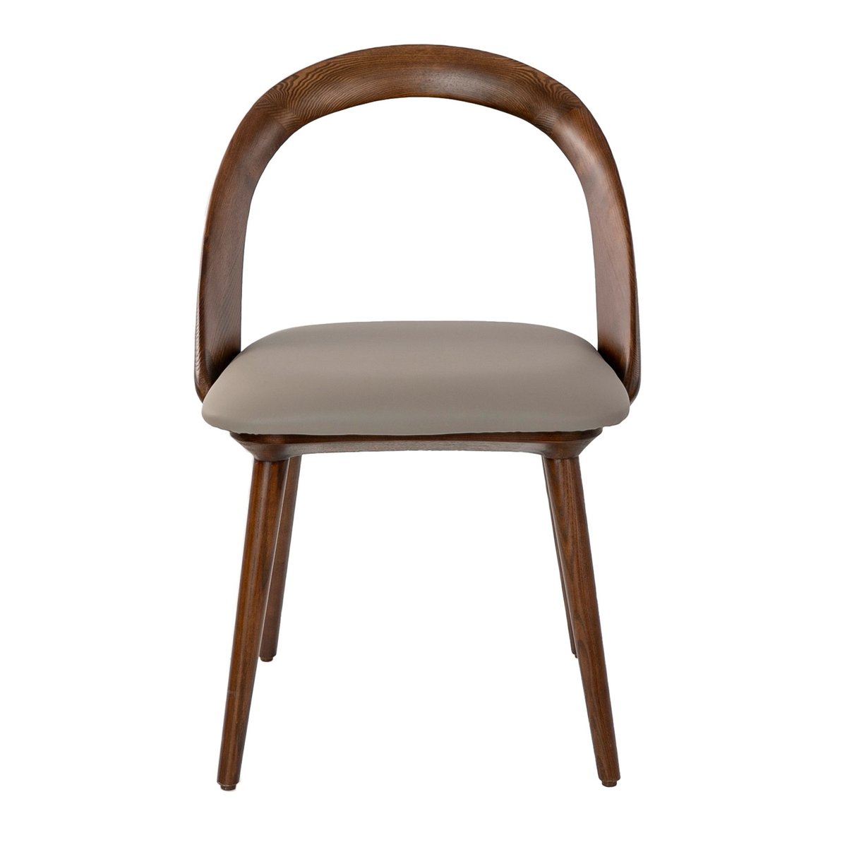 Chaise en similicuir noyer et vison noyer | visón, ANGEL CERDA