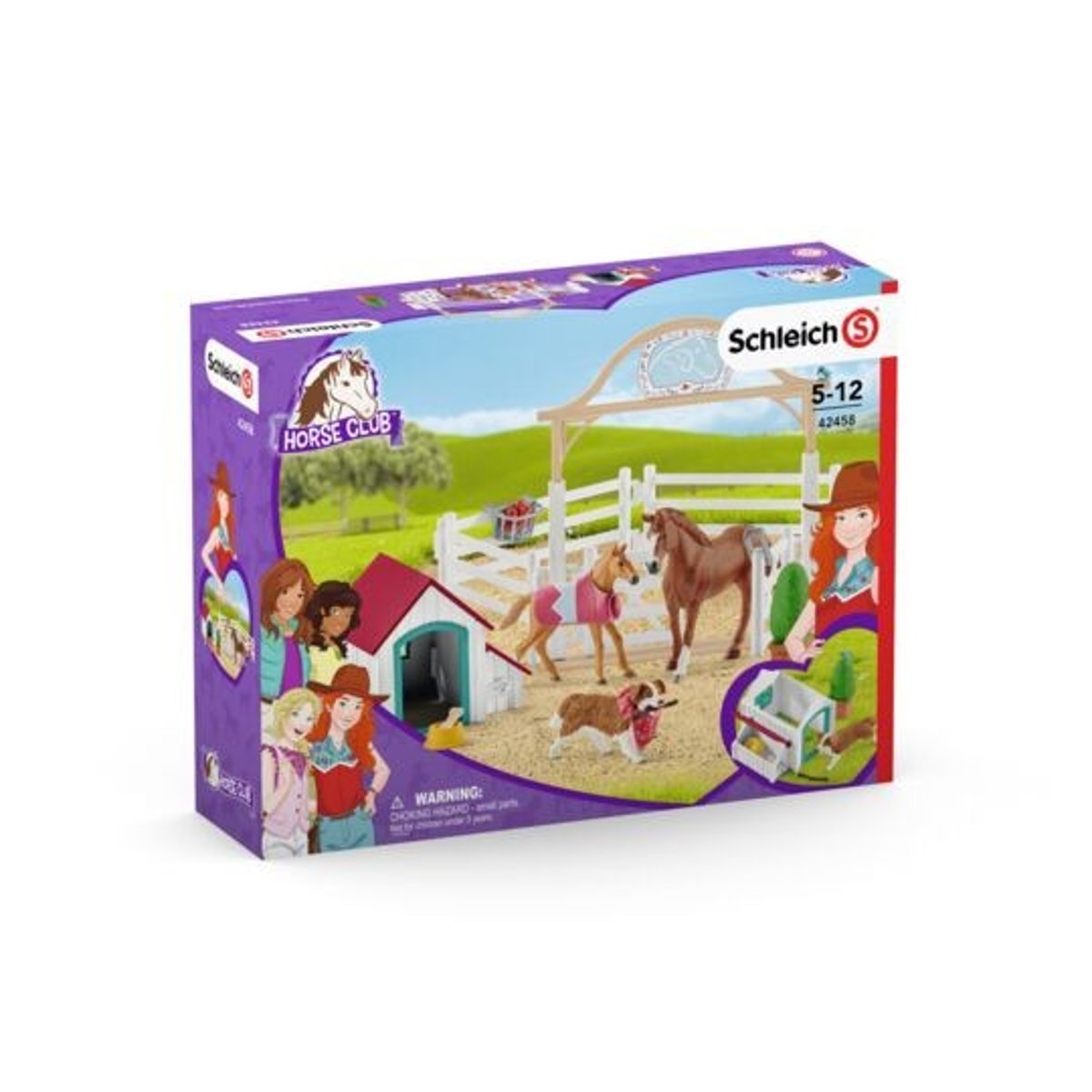 Chevaux Invités D'hannah Avec Chienne Ruby - Schleich couleur unique, SCHLEICH