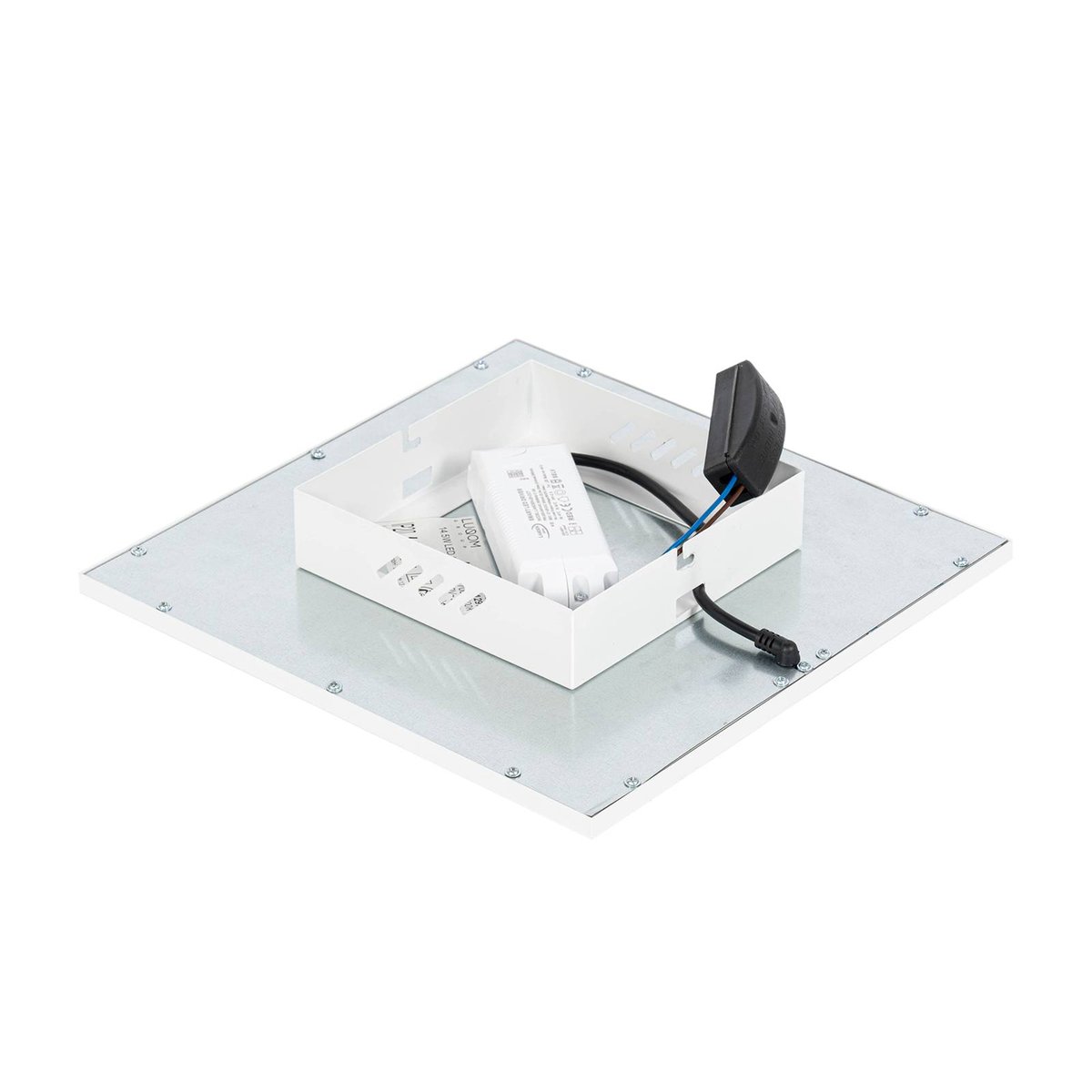 Plafonnier moderneLED, Lamin blanc, LINDBY