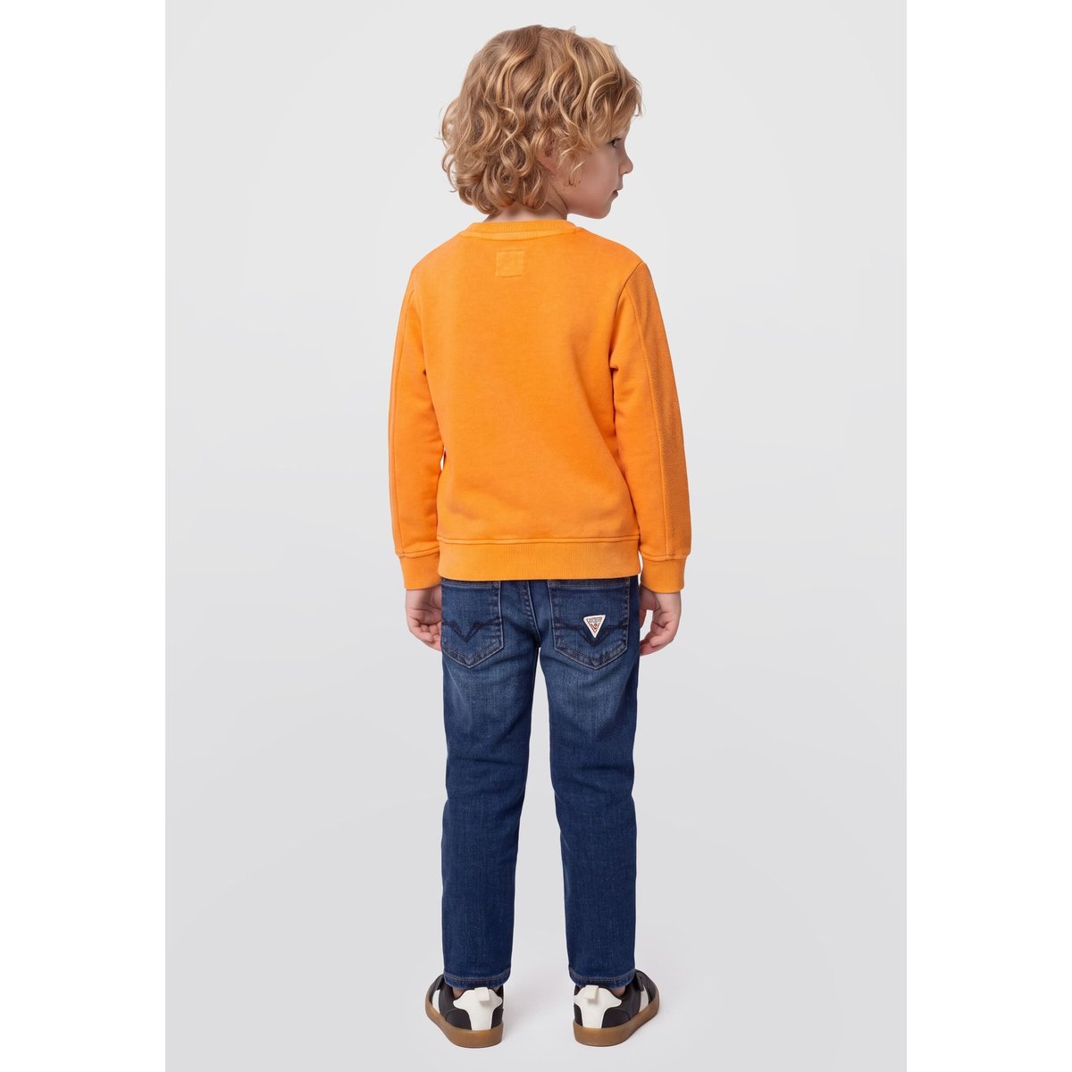 Sweat-Shirt Brodé orange, GUESS KIDS