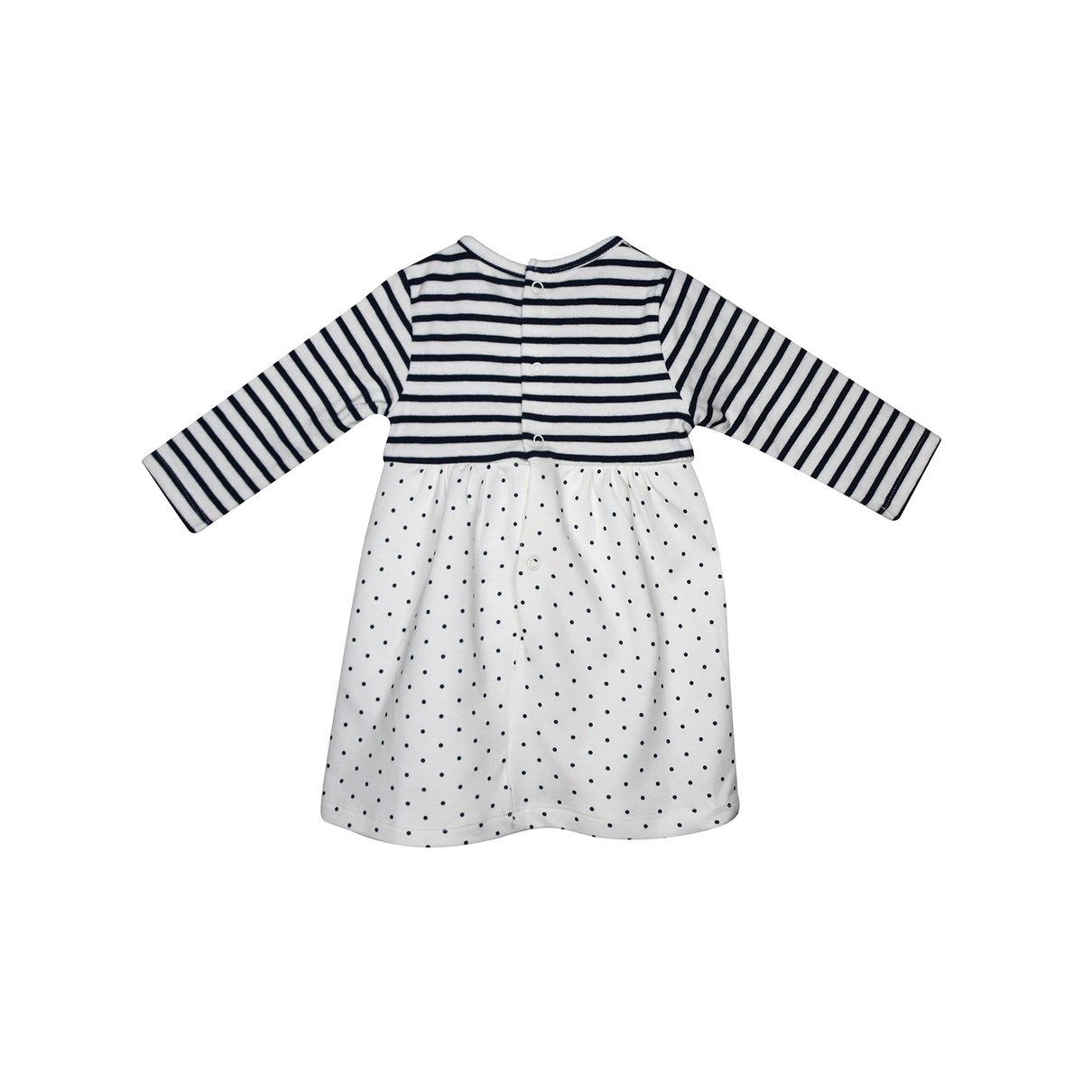 Robe bebe + legging maille fadime bleu, SUCRE D'ORGE
