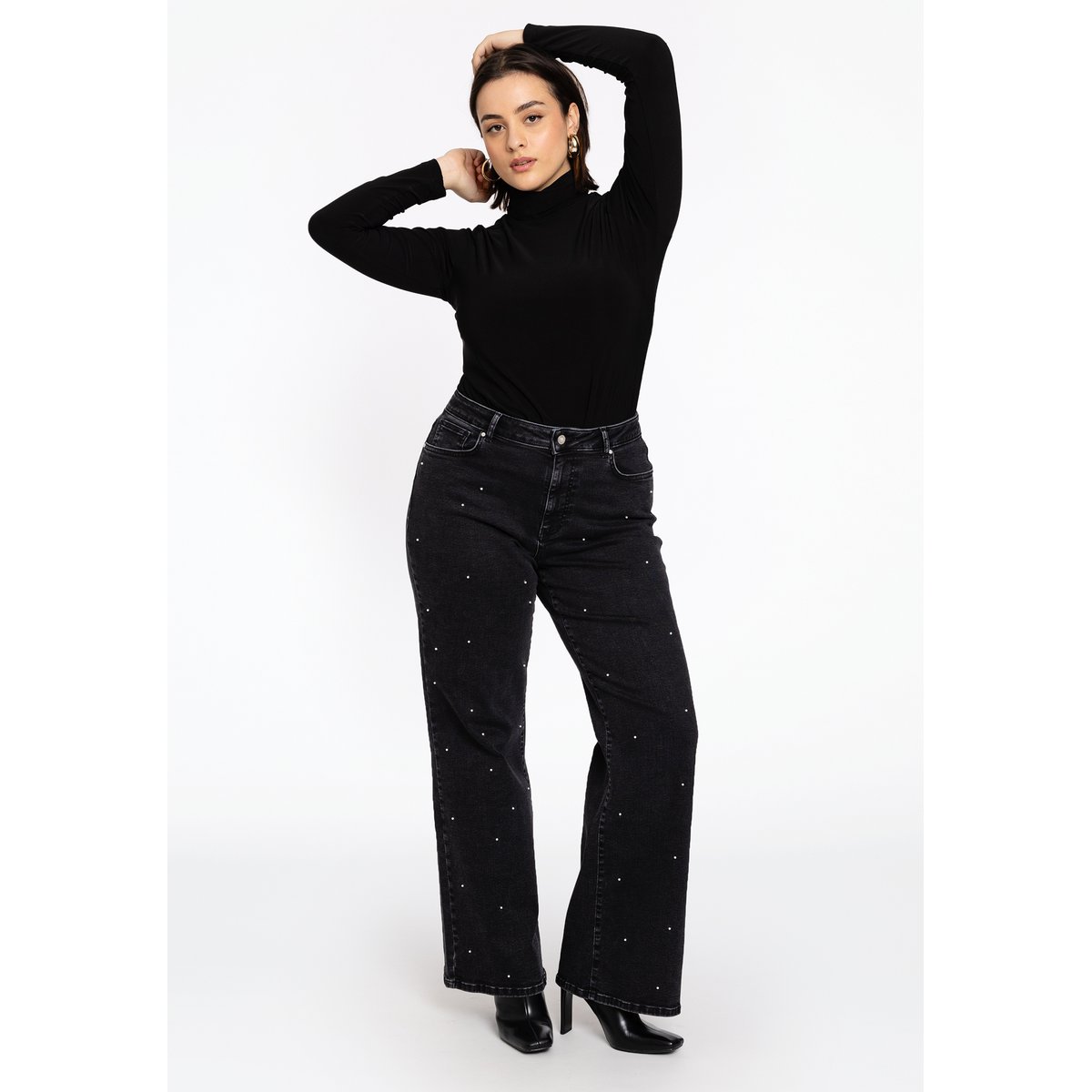Jean bootcut noir, YOEK