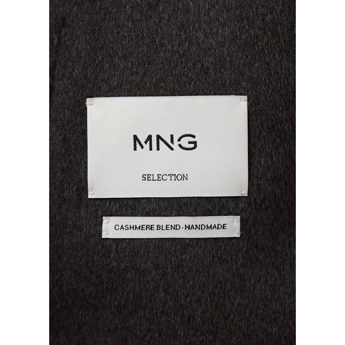 Veste en mélange de laine et cachemire à col chemise café, MANGO MAN