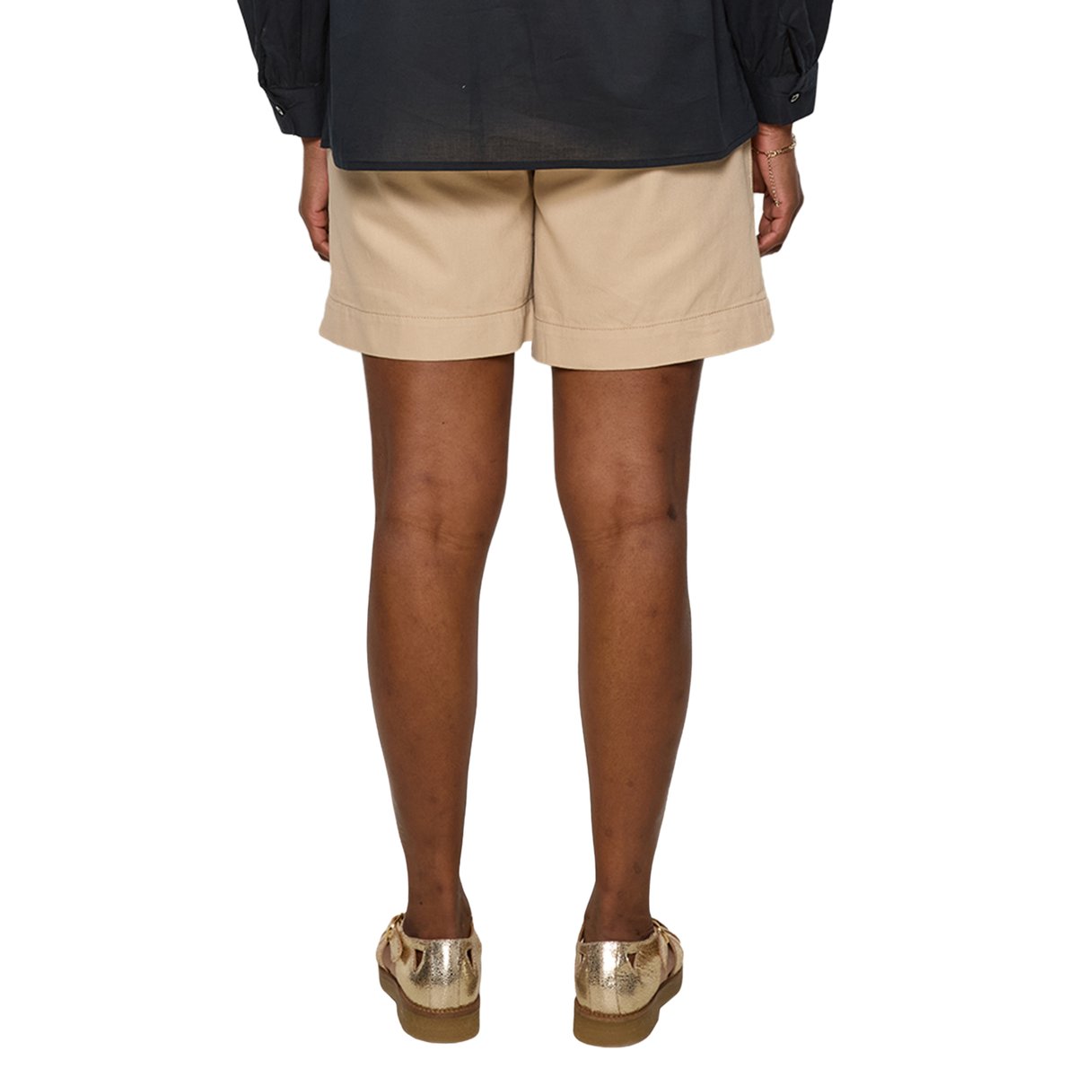 Short de grossesse en twill beige, VERTBAUDET