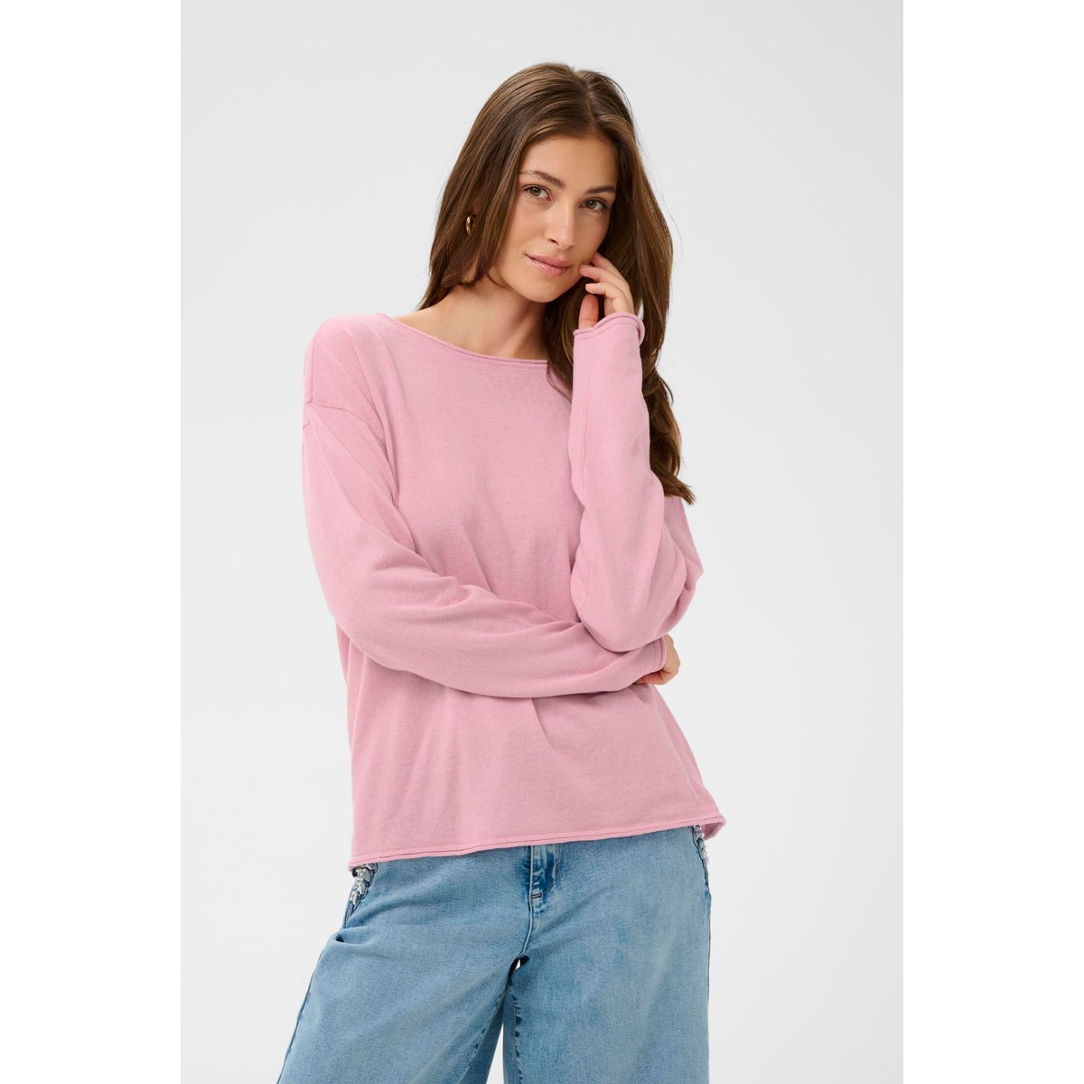 Pullover tricoté rose pink nectar, CREAM