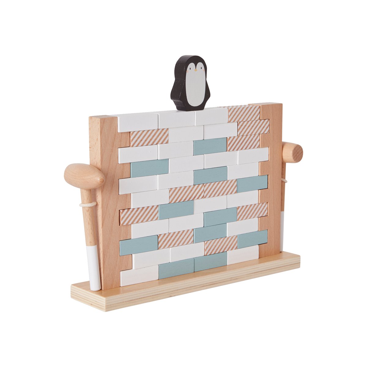 Jeu du mur en bois bleu, VERTBAUDET