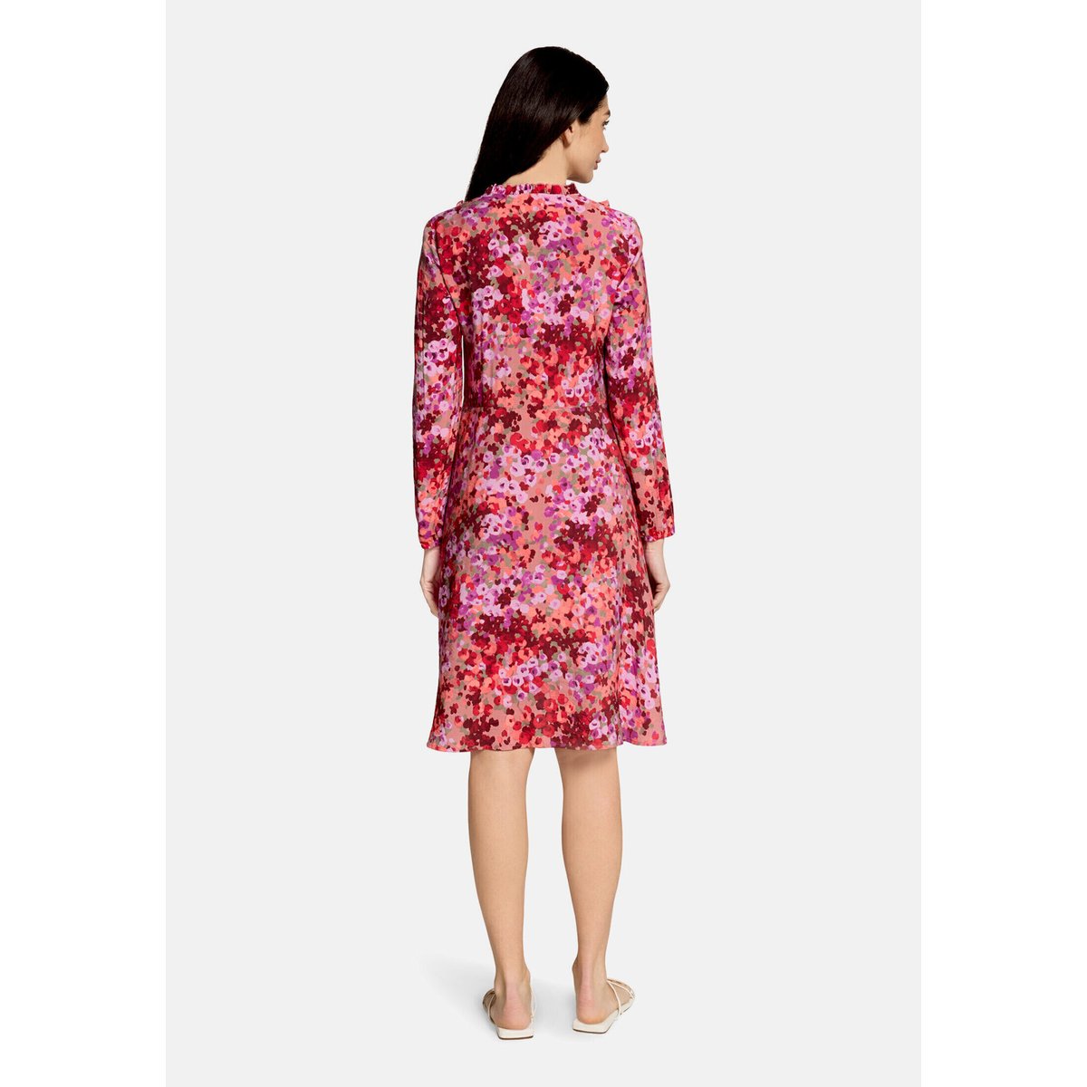 Robe à volants à ruches violet/rouge, CARTOON