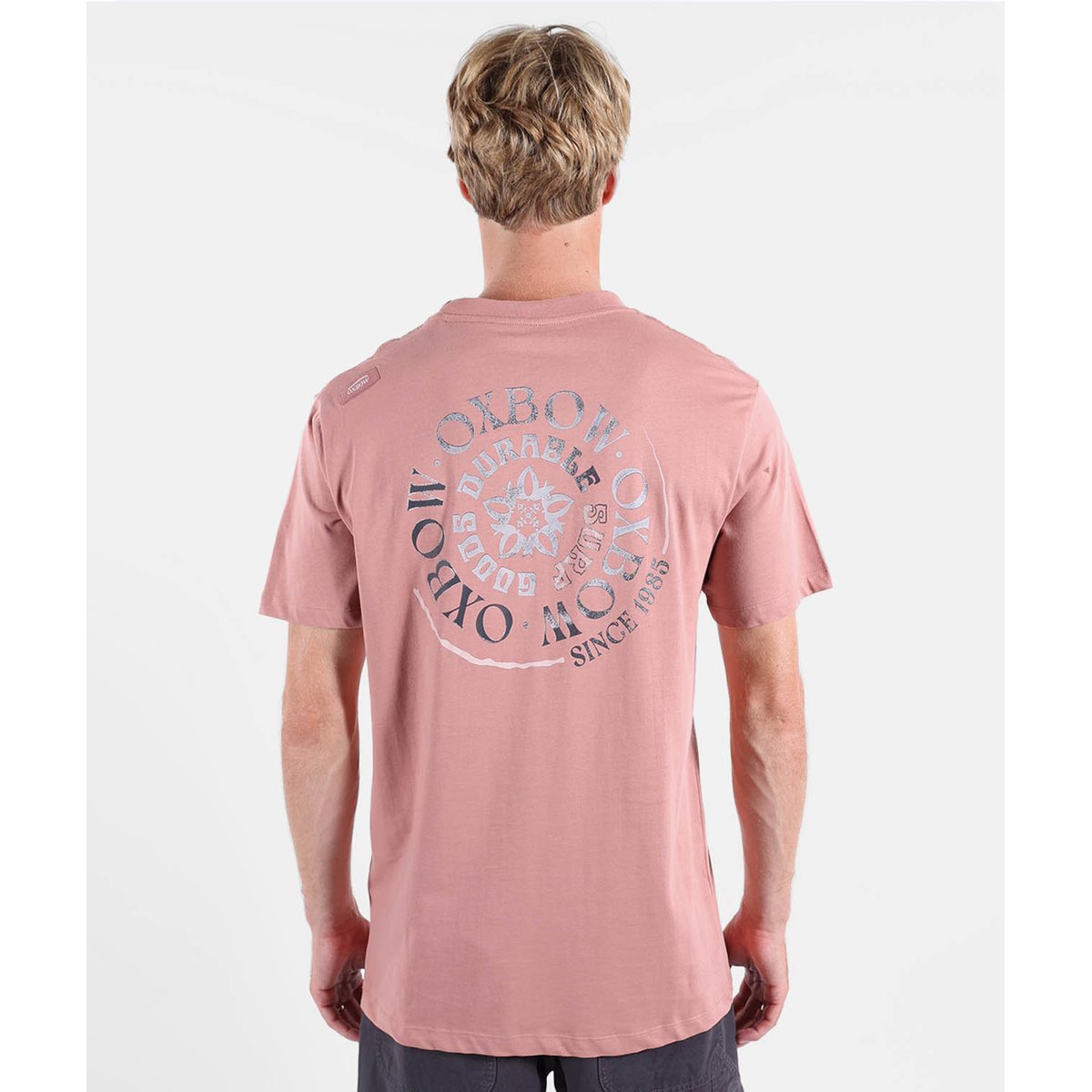 Tee-shirt manches courtes SPIRAL dusty rose, OXBOW