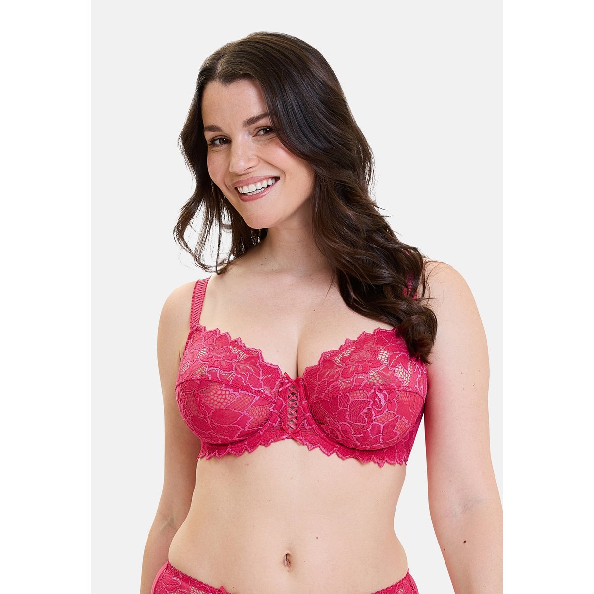 Soutien gorge emboitant avec armatures Arum rose fluo, SANS COMPLEXE