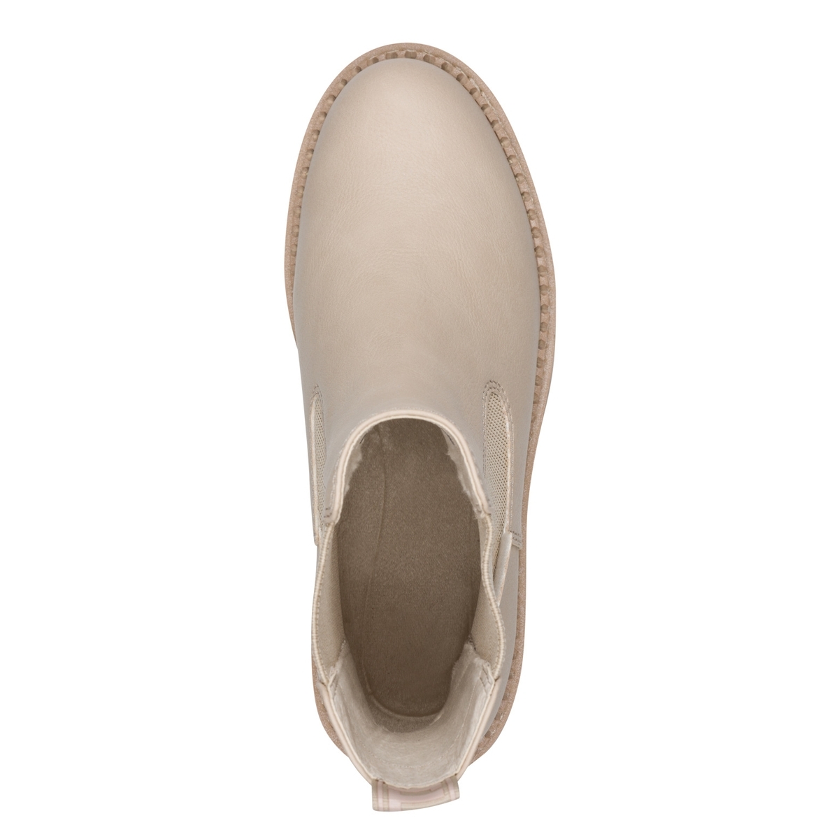Bottine Chelsea à talon beige beige, TAMARIS