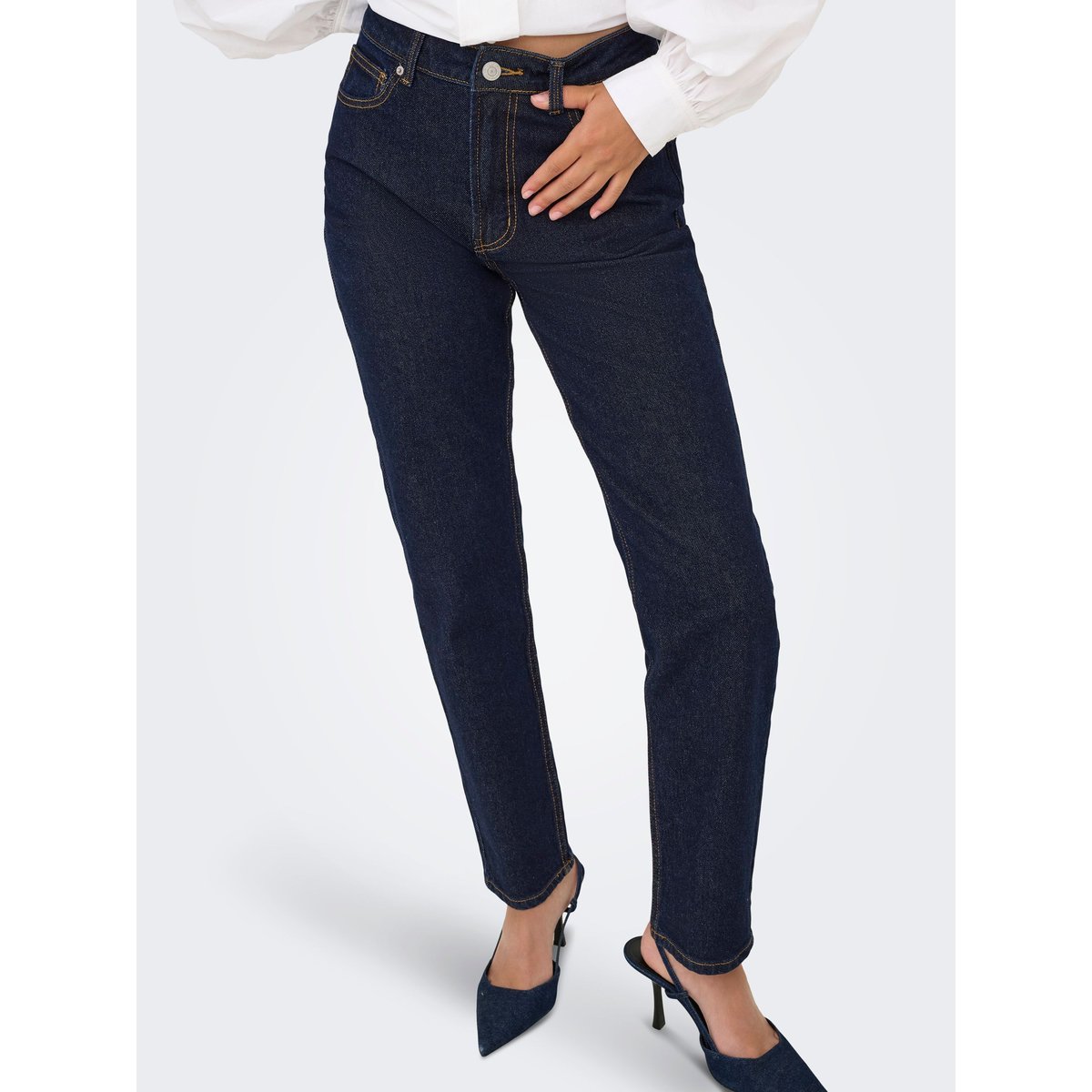 Jean Coupe Droite dark blue denim, ONLY