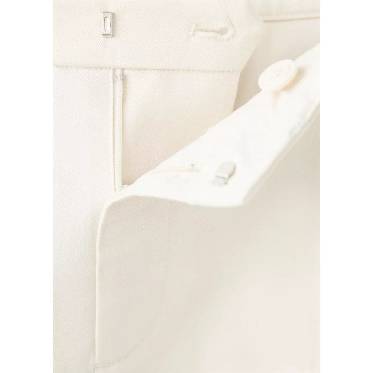 Pantalon flare taille haute écru, MANGO