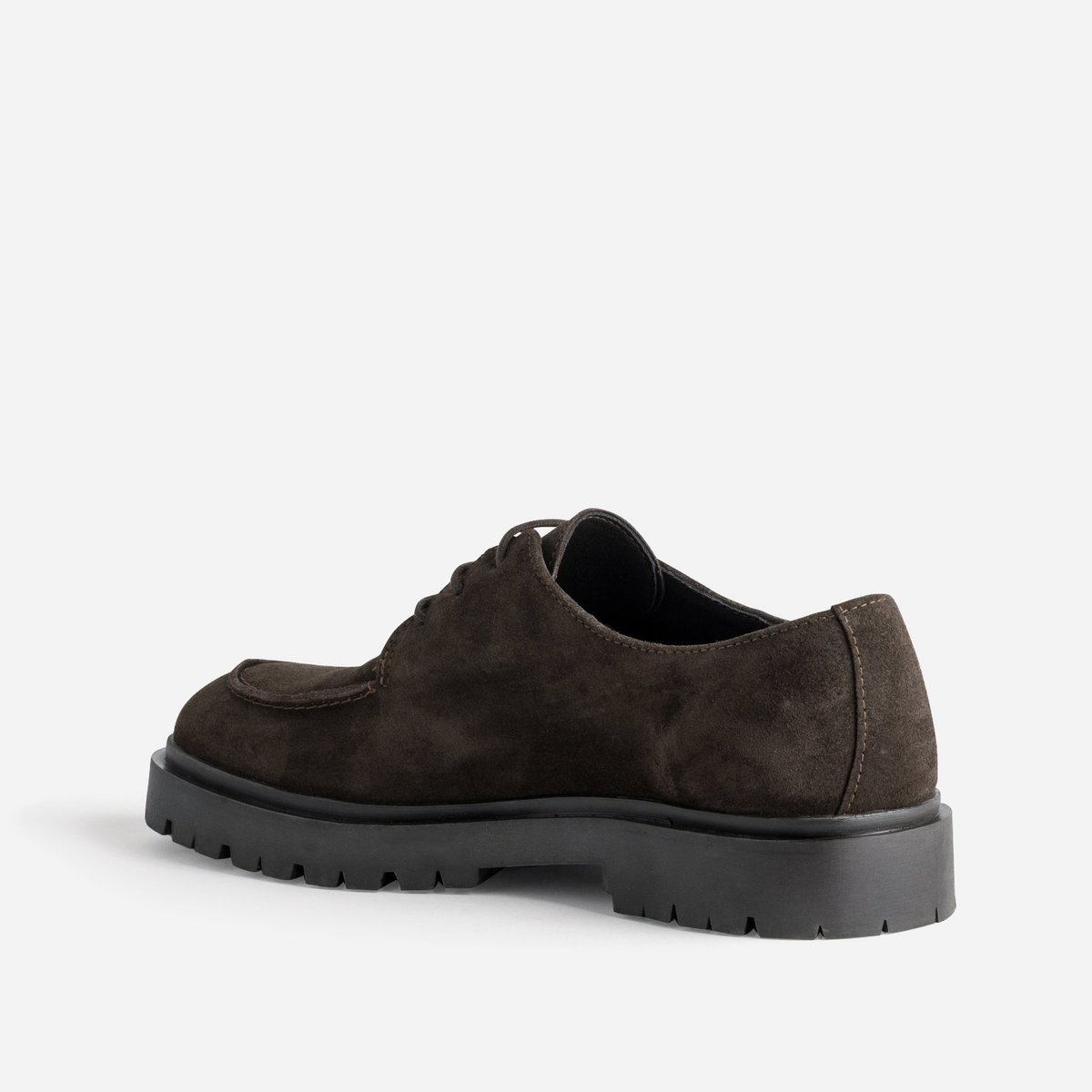 Derby en cuir FARAS marron fonce, ERAM