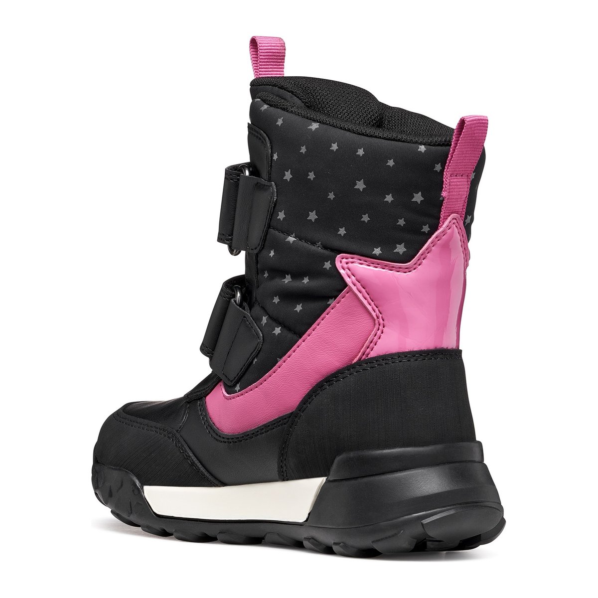 Bottines J TREKKYUP B ABX noir/fuchsia, GEOX