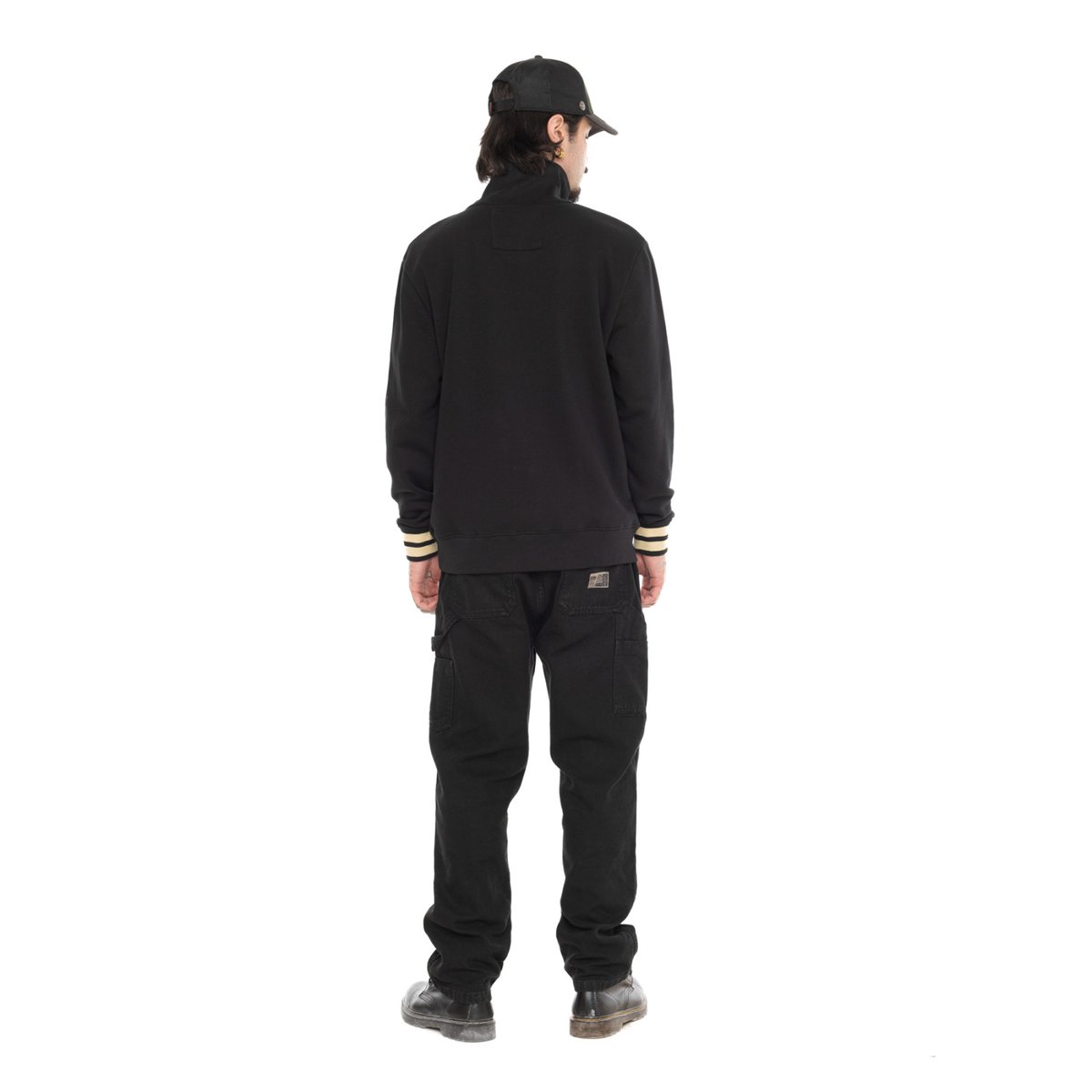 Sweatshirt zippé ALEC noir, VON DUTCH
